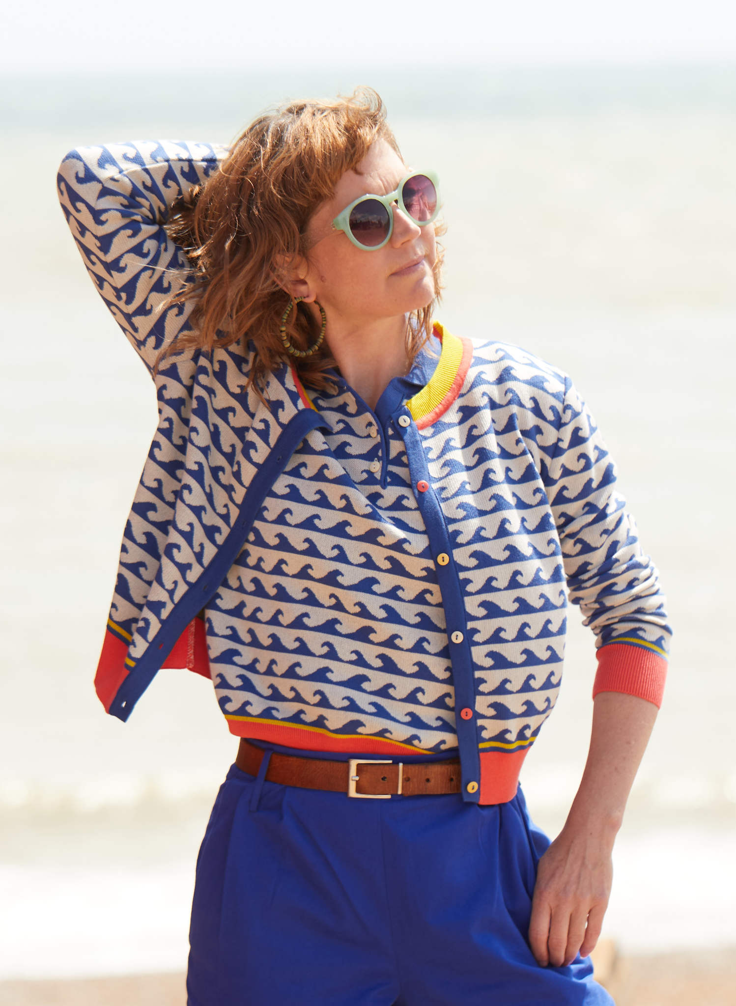 Archive Sale - S - Vera Cardigan - Blue Wave