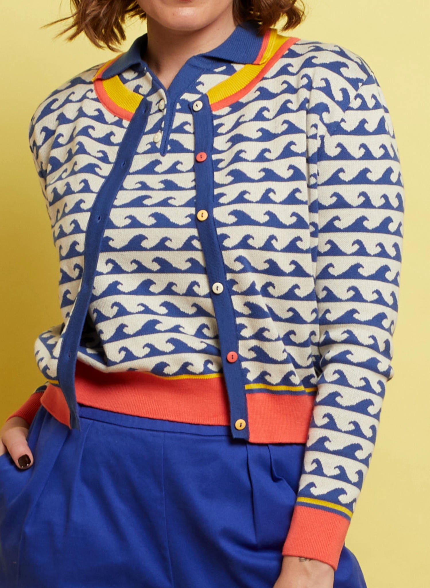 Archive Sale - S - Vera Cardigan - Blue Wave