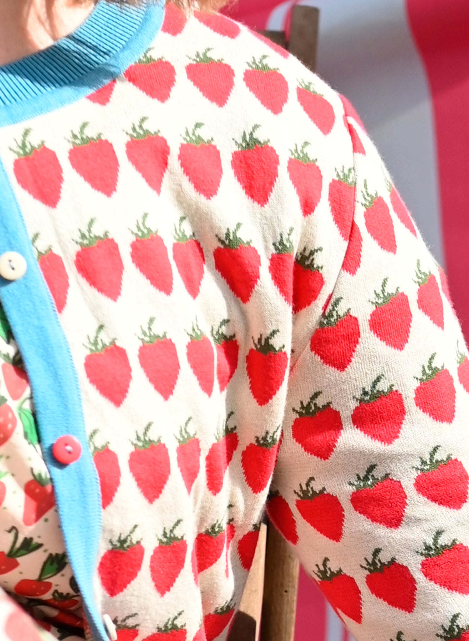 Vera - Red Strawberry Cardigan