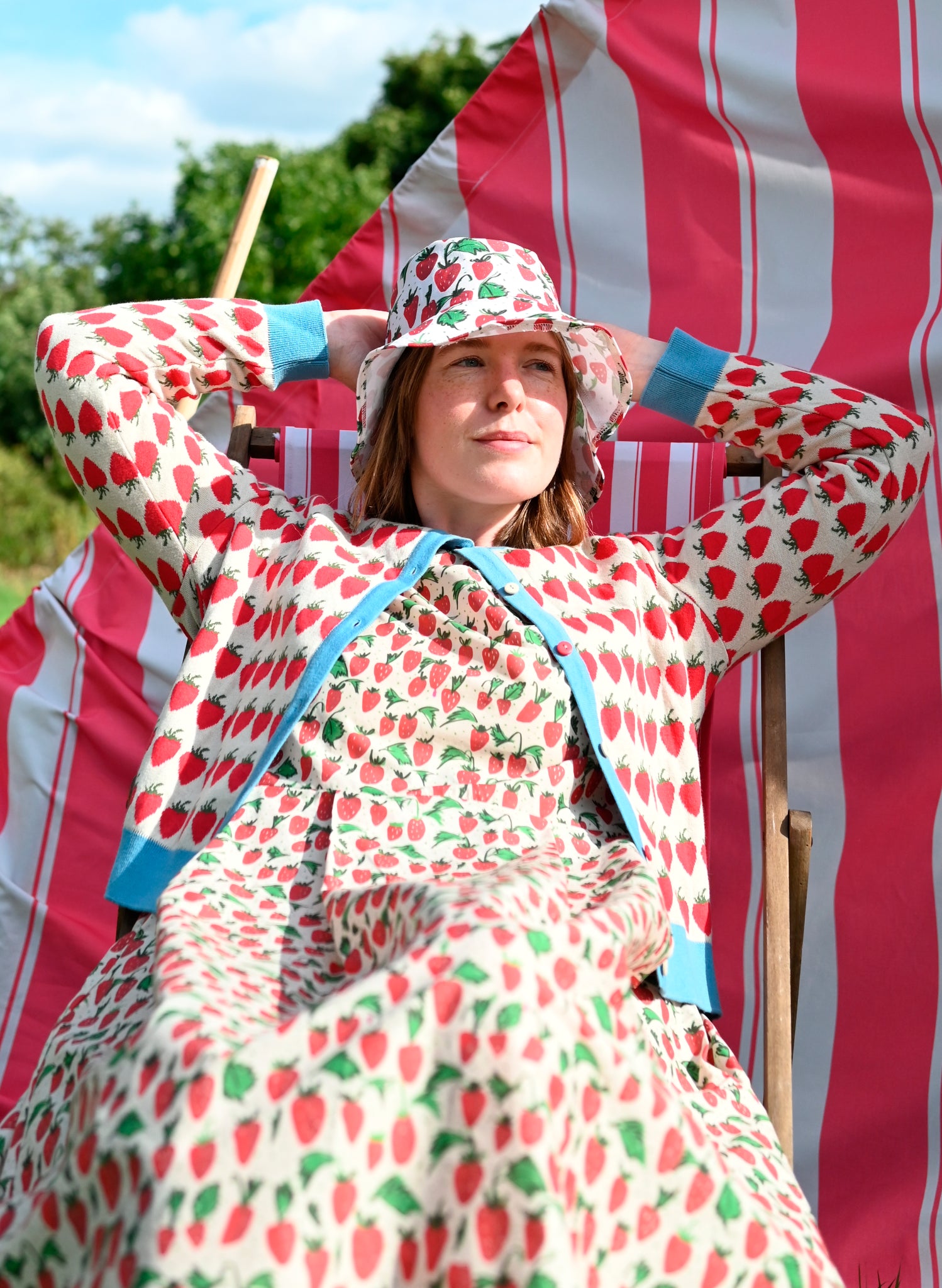 Vera - Red Strawberry Cardigan