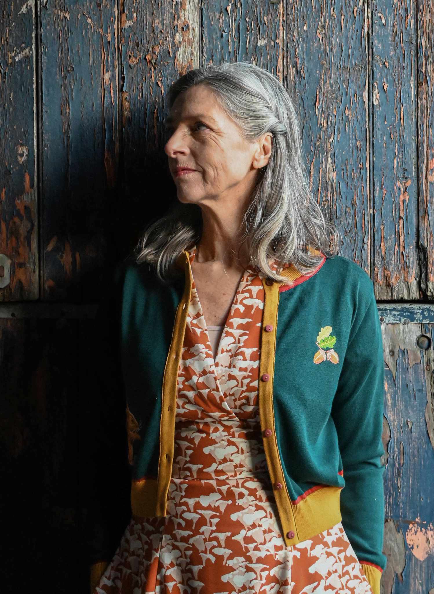 Rita Long-sleeve - Rust Chanterelle Dress