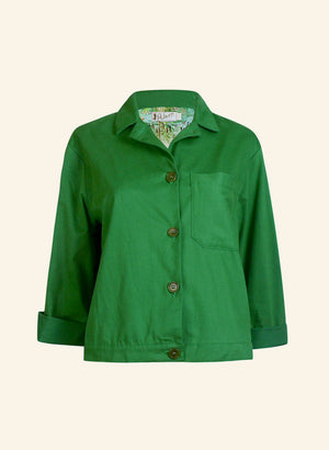 Green Workwear Jacket | 100% Organic Cotton | Made in London