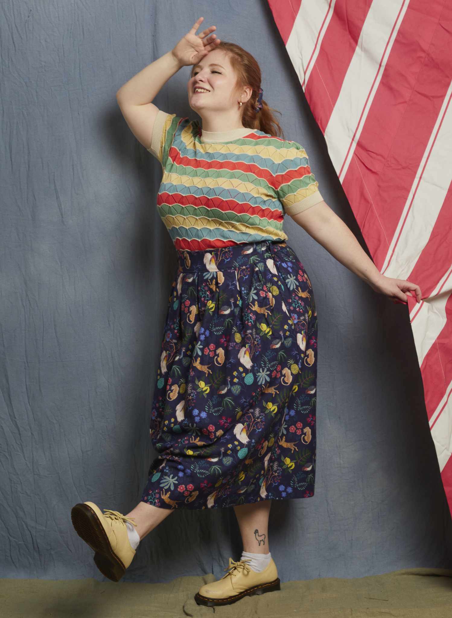 Florence Skirt - Navy Paradise Graden