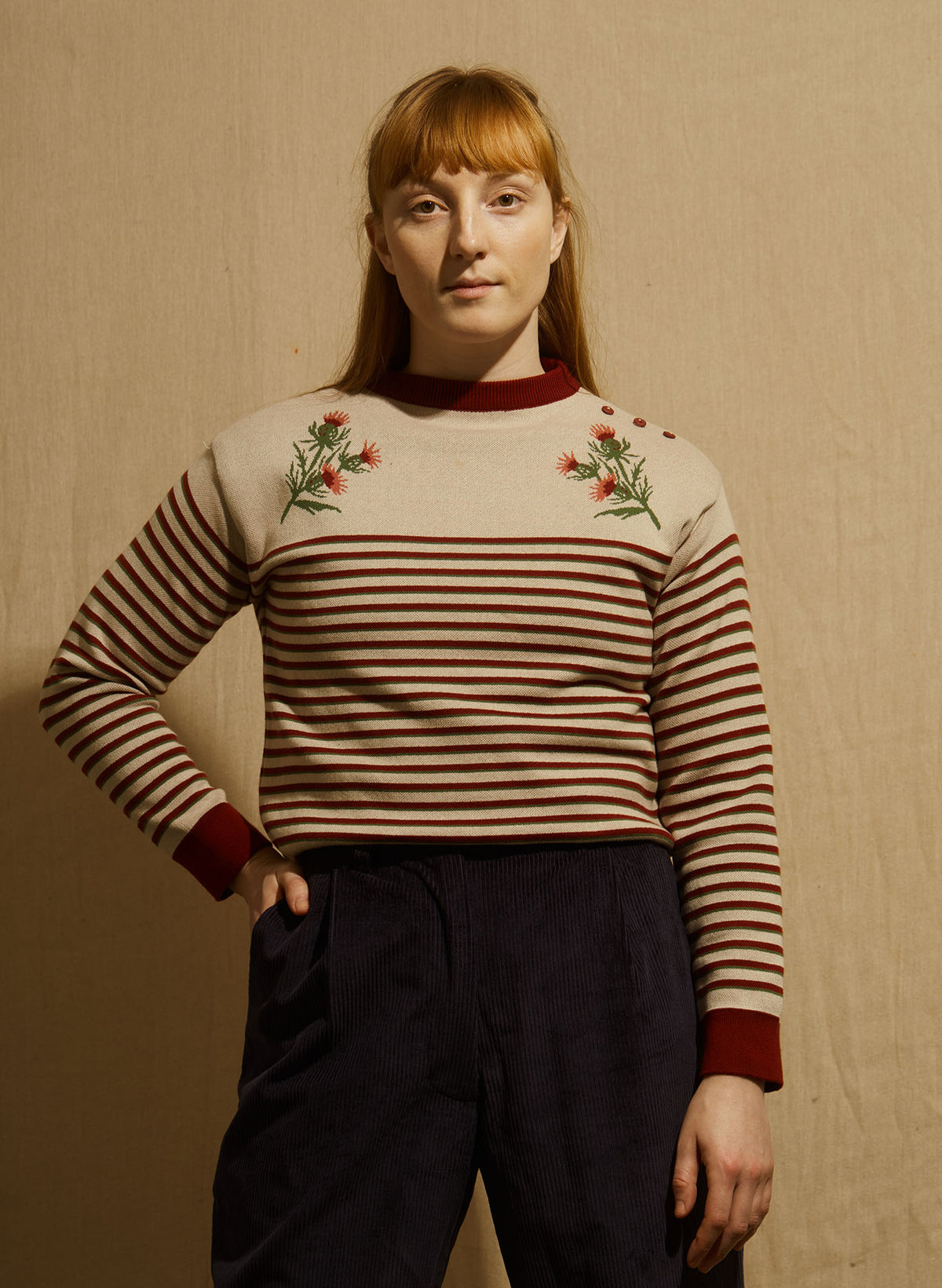 Joanna Top - Cream Thistle