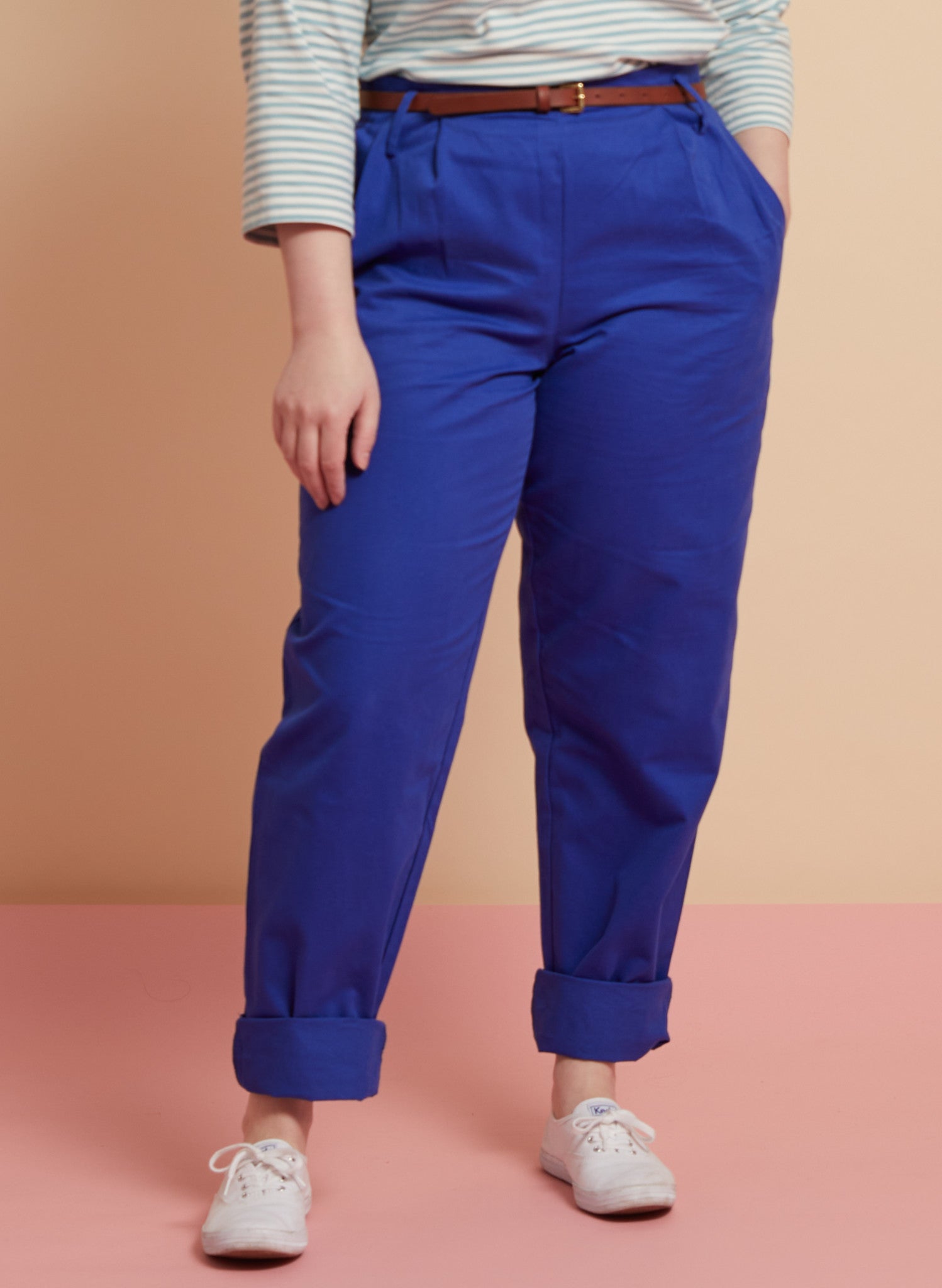 Wilma Trousers - Cobalt Blue Cotton