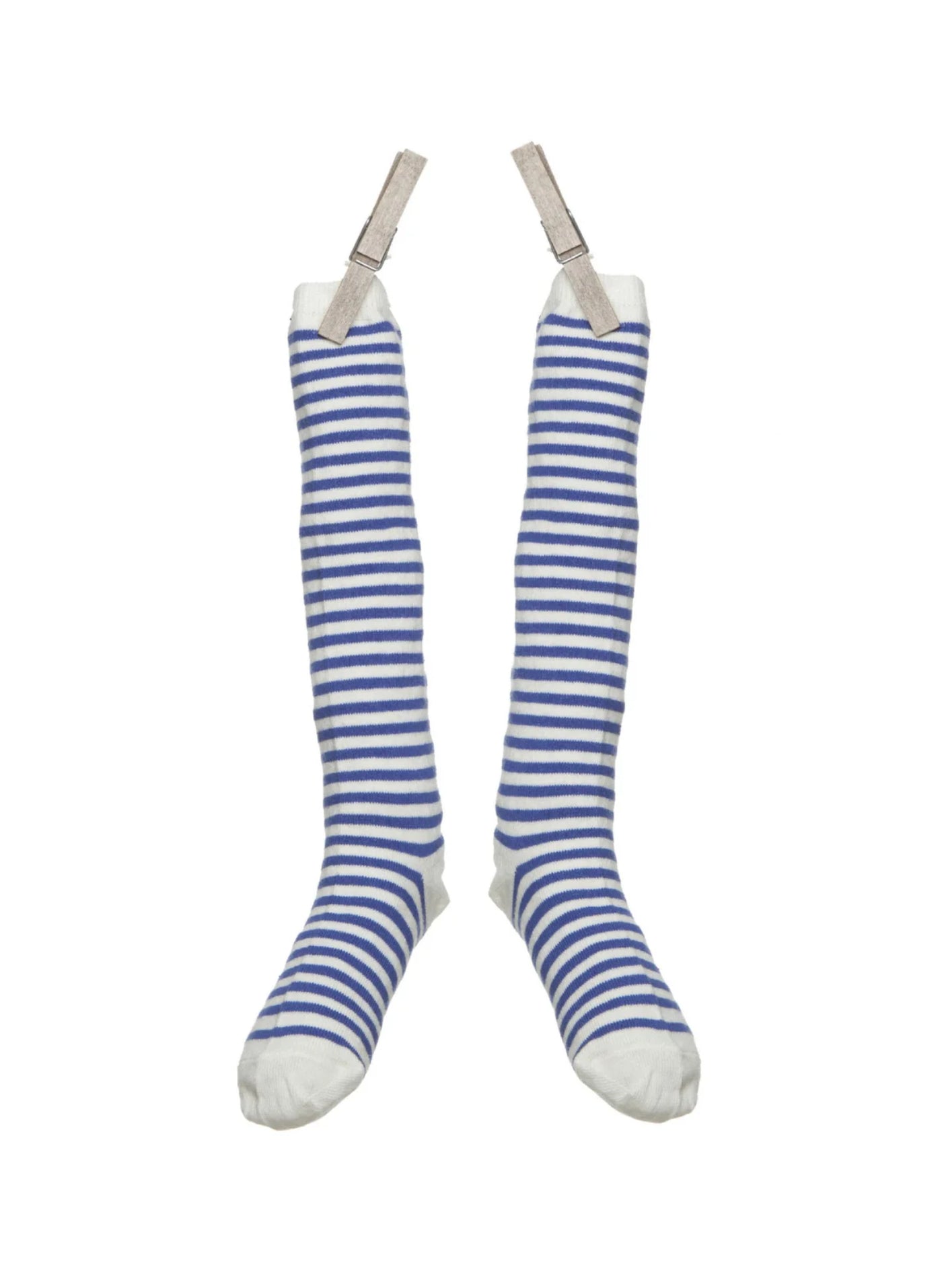 Toddler / Children's Knee Length Socks - Royal Blue Stripe