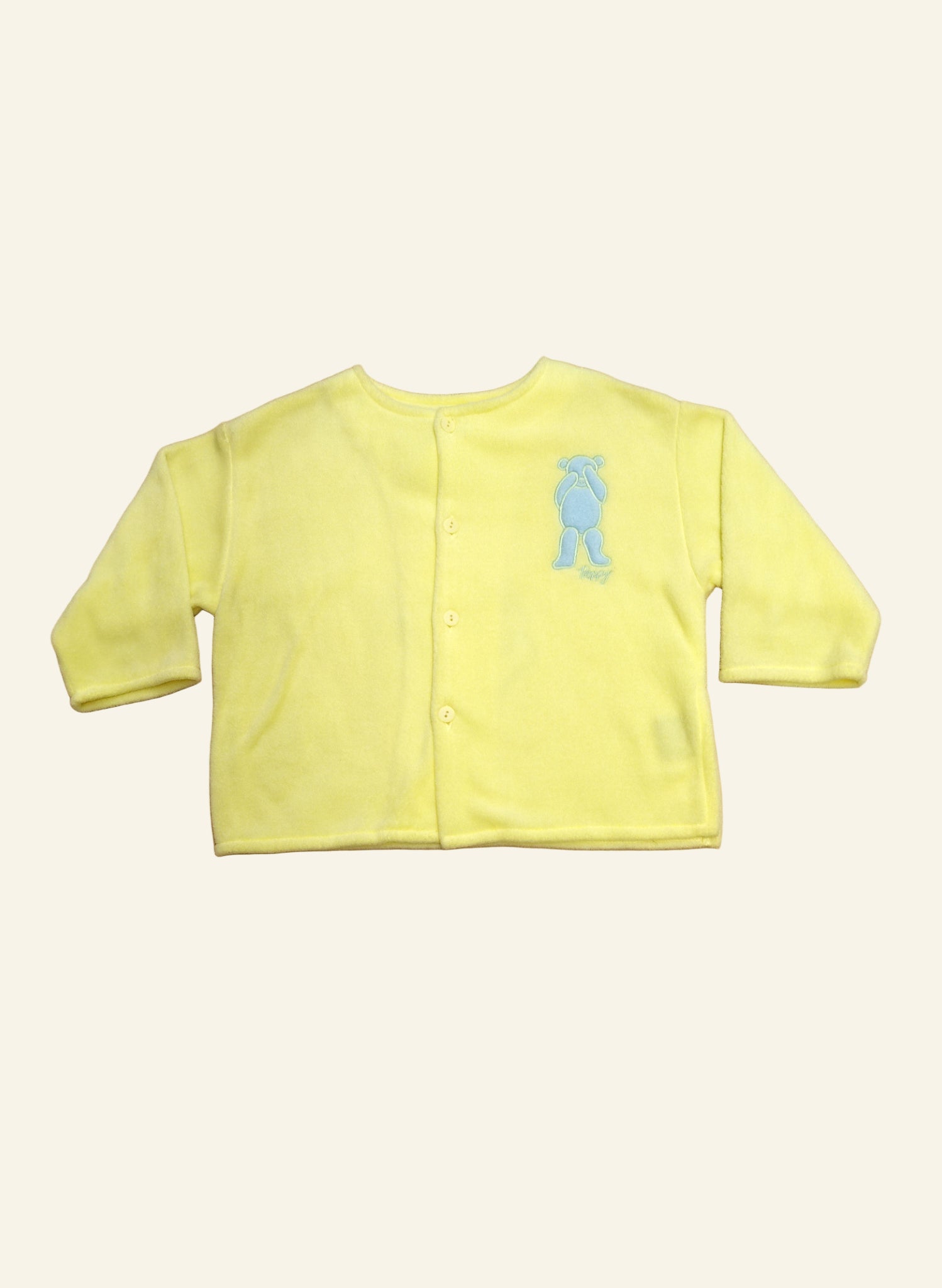 Children's Jacket - no collar - Teddy - Lemon