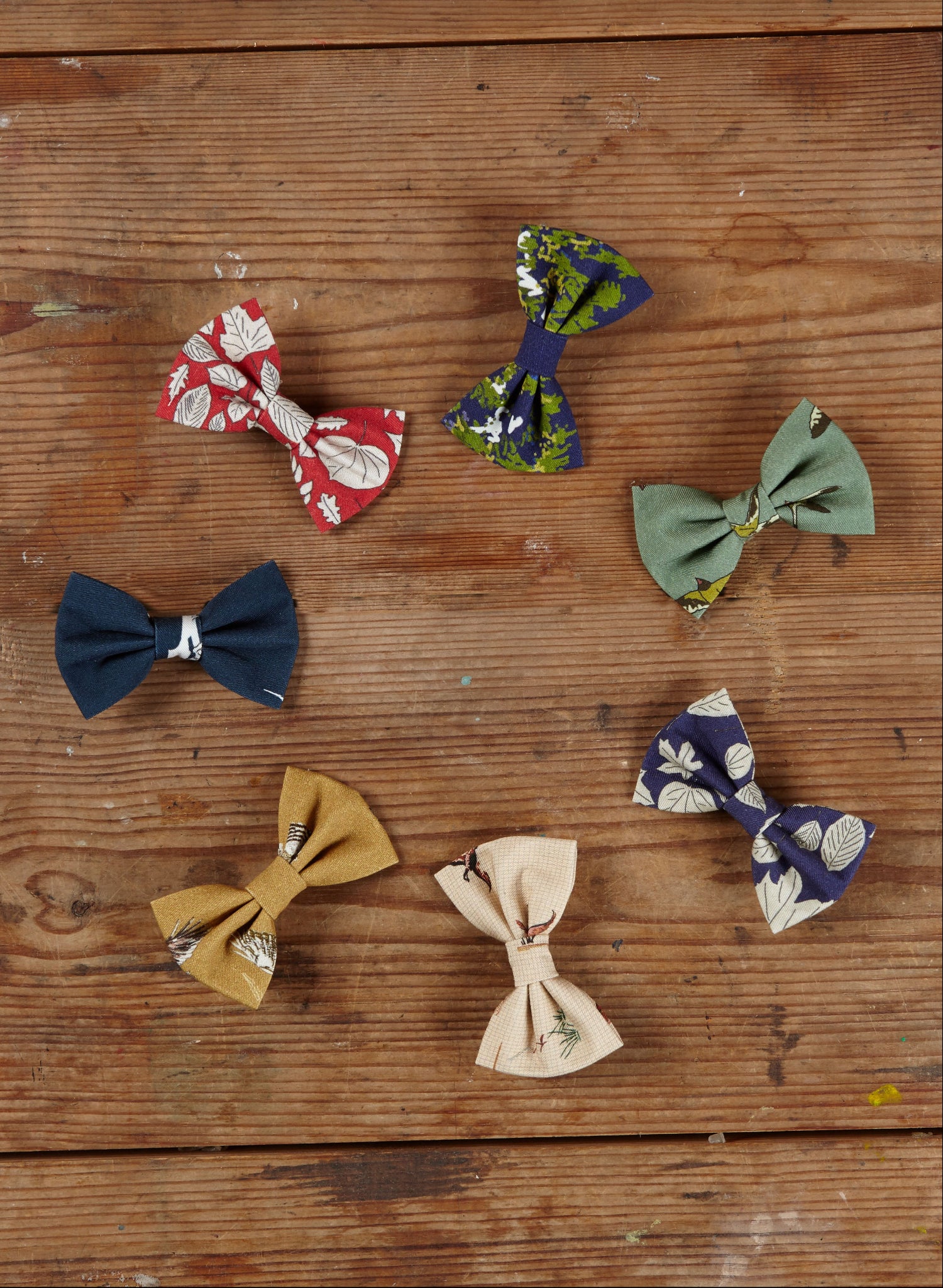 Bow Clips - Autumn Prints