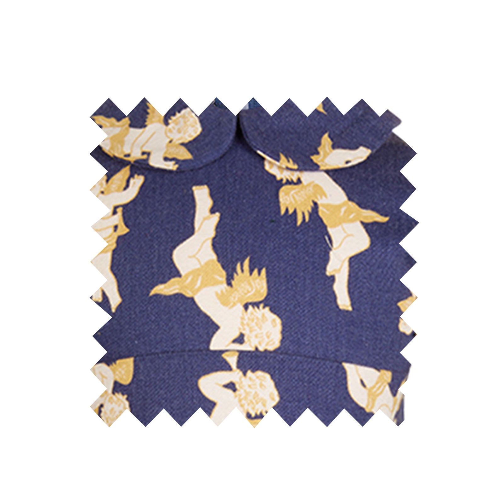 Navy cherubs Fabric - Cotton Twill