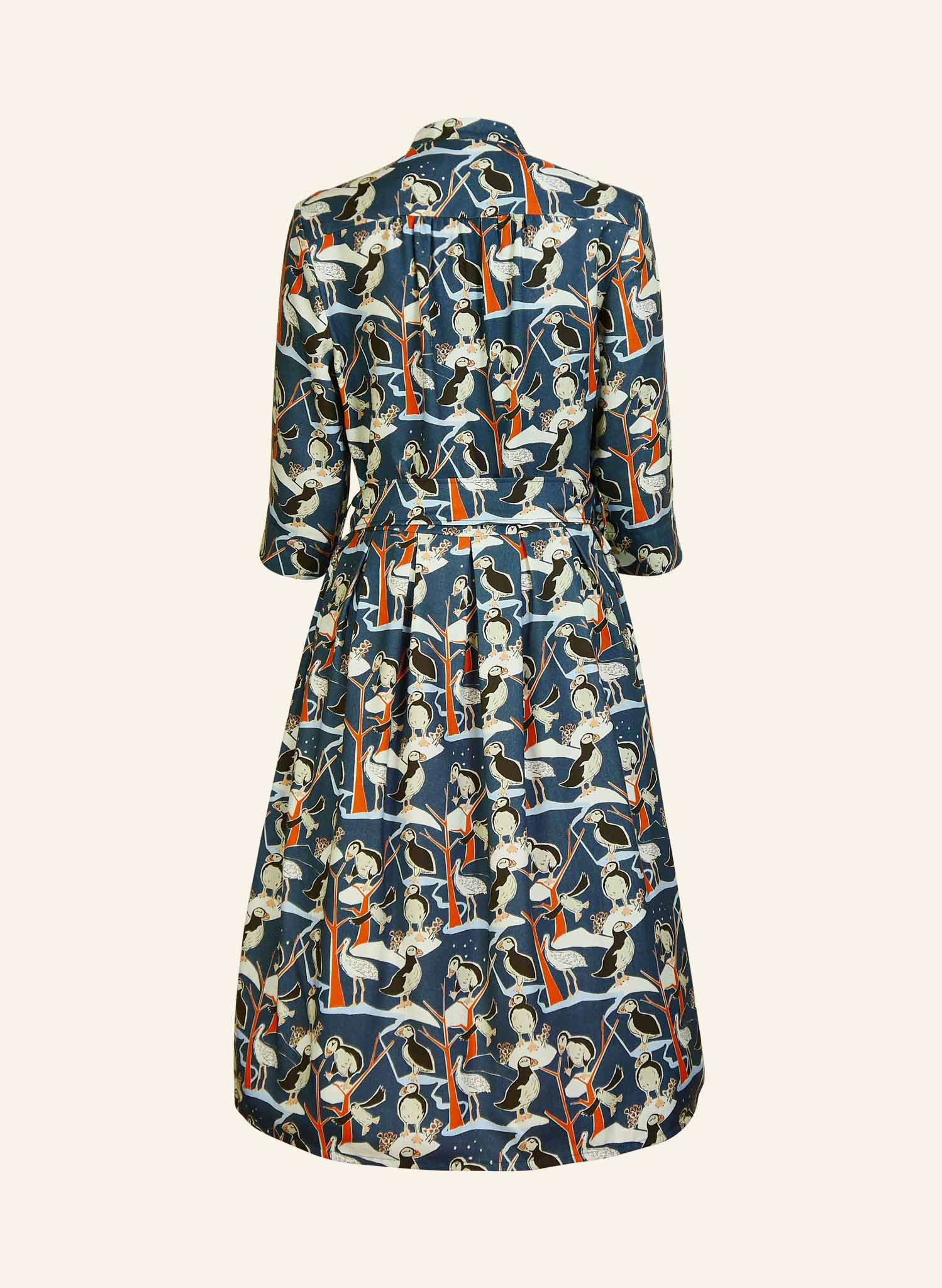 Cynthia Dress - Blue Puffin