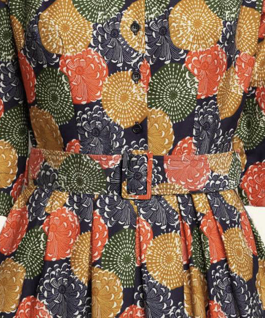 Archive Sale - Buckle belt - Navy Pinecones - Ida/Cynthia