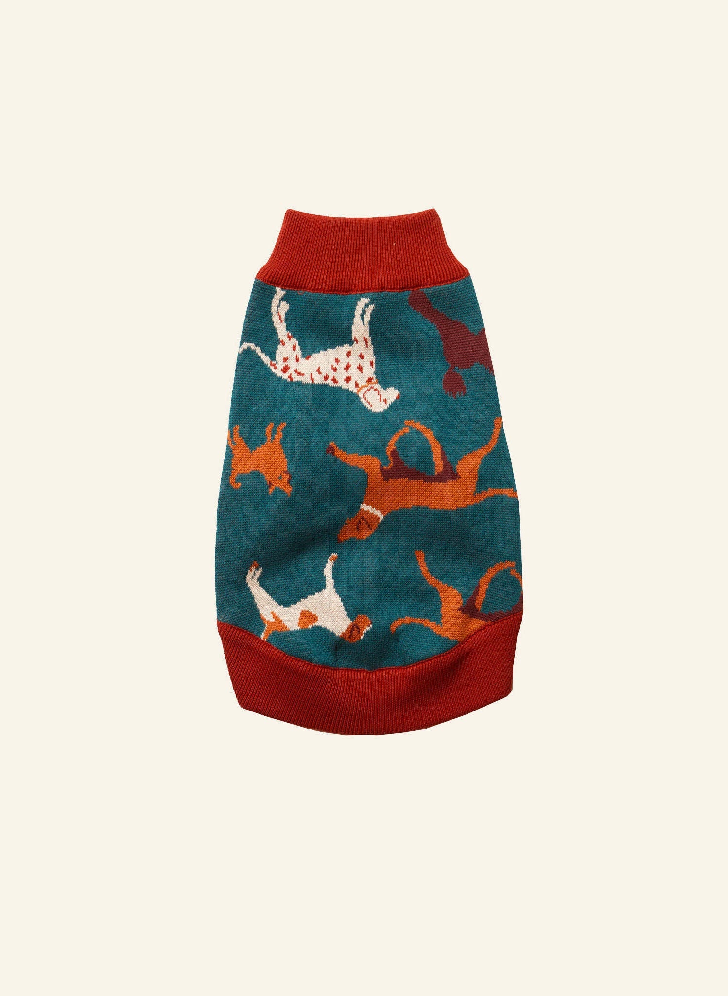 Archive Sale - Size Medium - Rodney Dog Jumper - Teal Woof