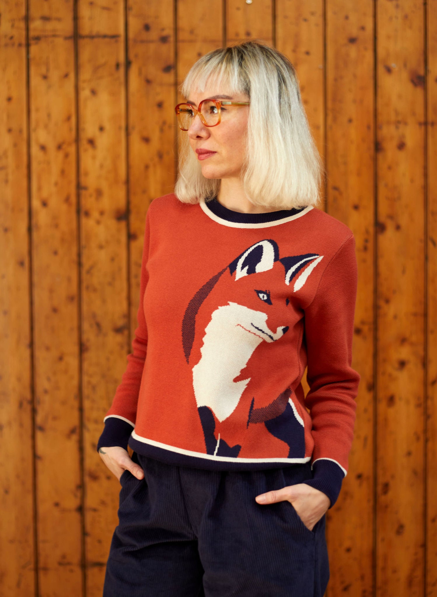 Archive Sale - Size S - Esther - Rust Fox Jumper