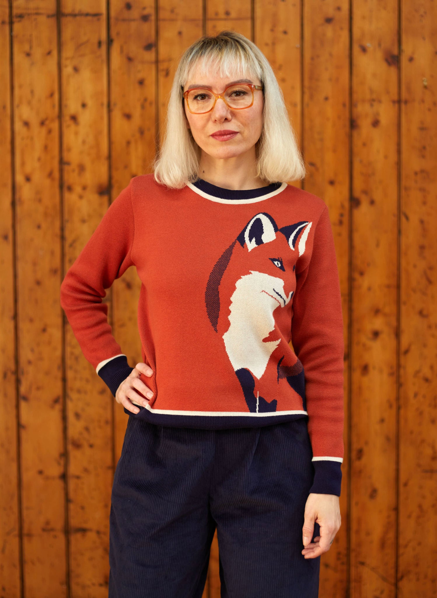 Archive Sale - Size S - Esther - Rust Fox Jumper