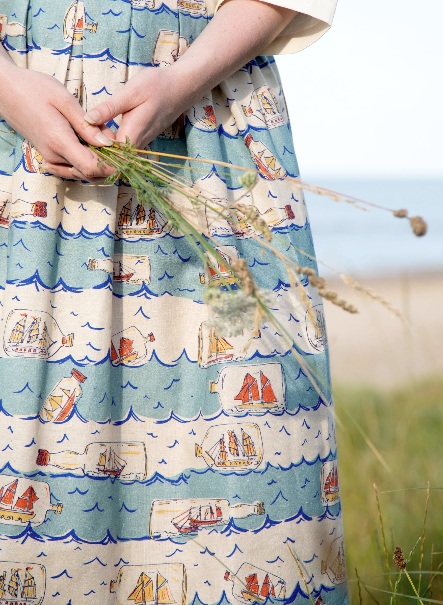 Florence Skirt - Blue Ships Ahoy