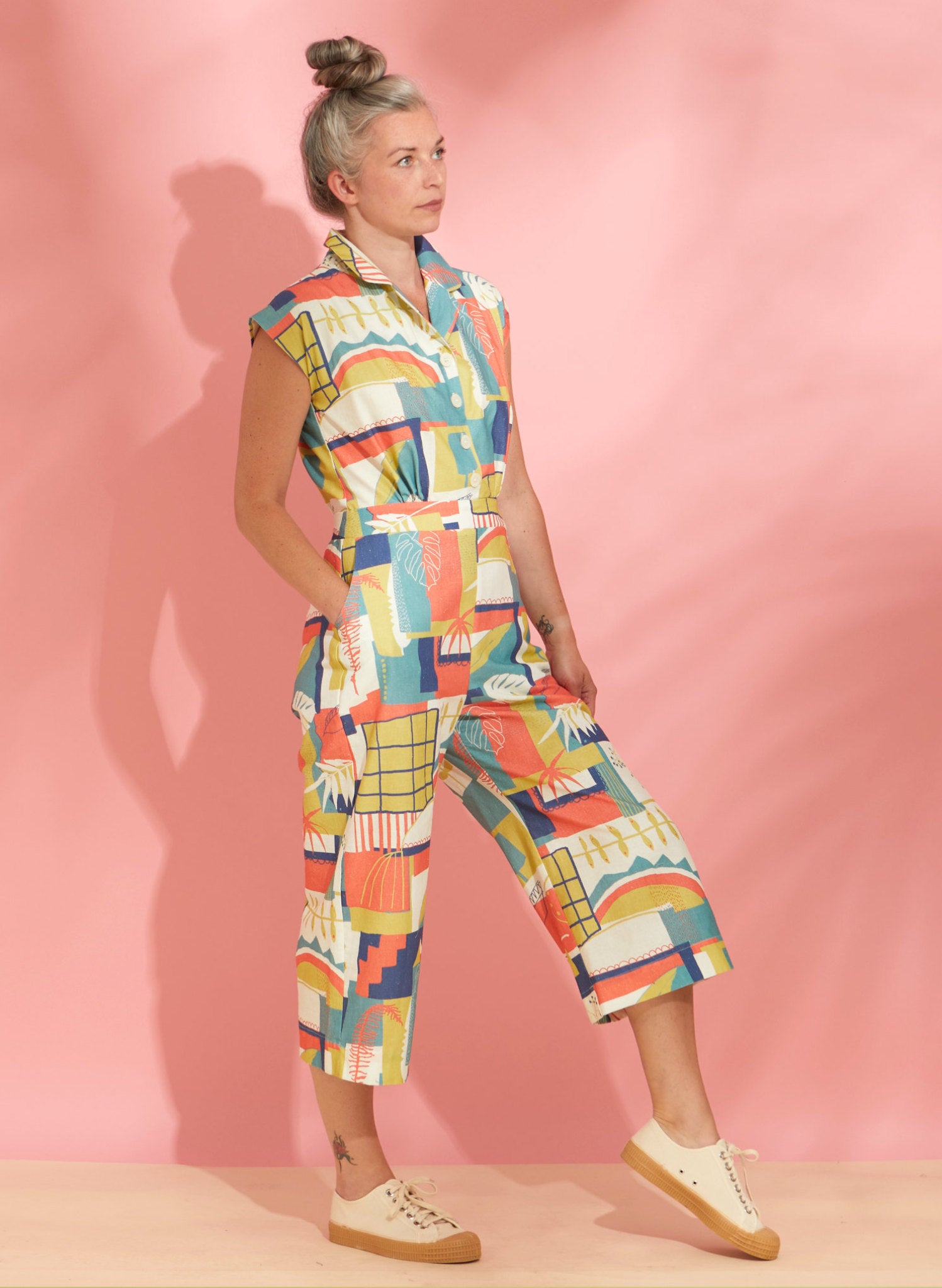 Archive Sale - Size 14 - Francesca Jumpsuit - Abstract