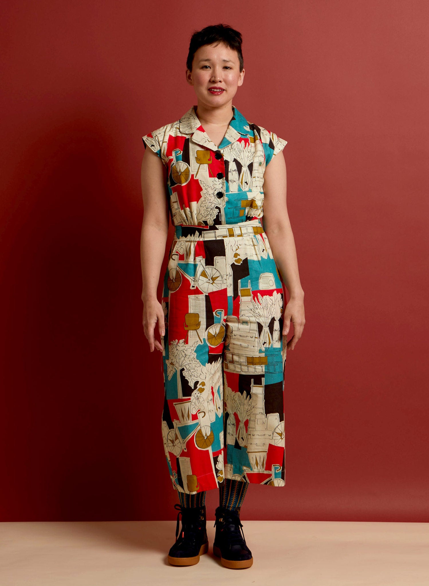 Archive Sale - Size 10 - Francesca - Bric-a-Brac Jumpsuit