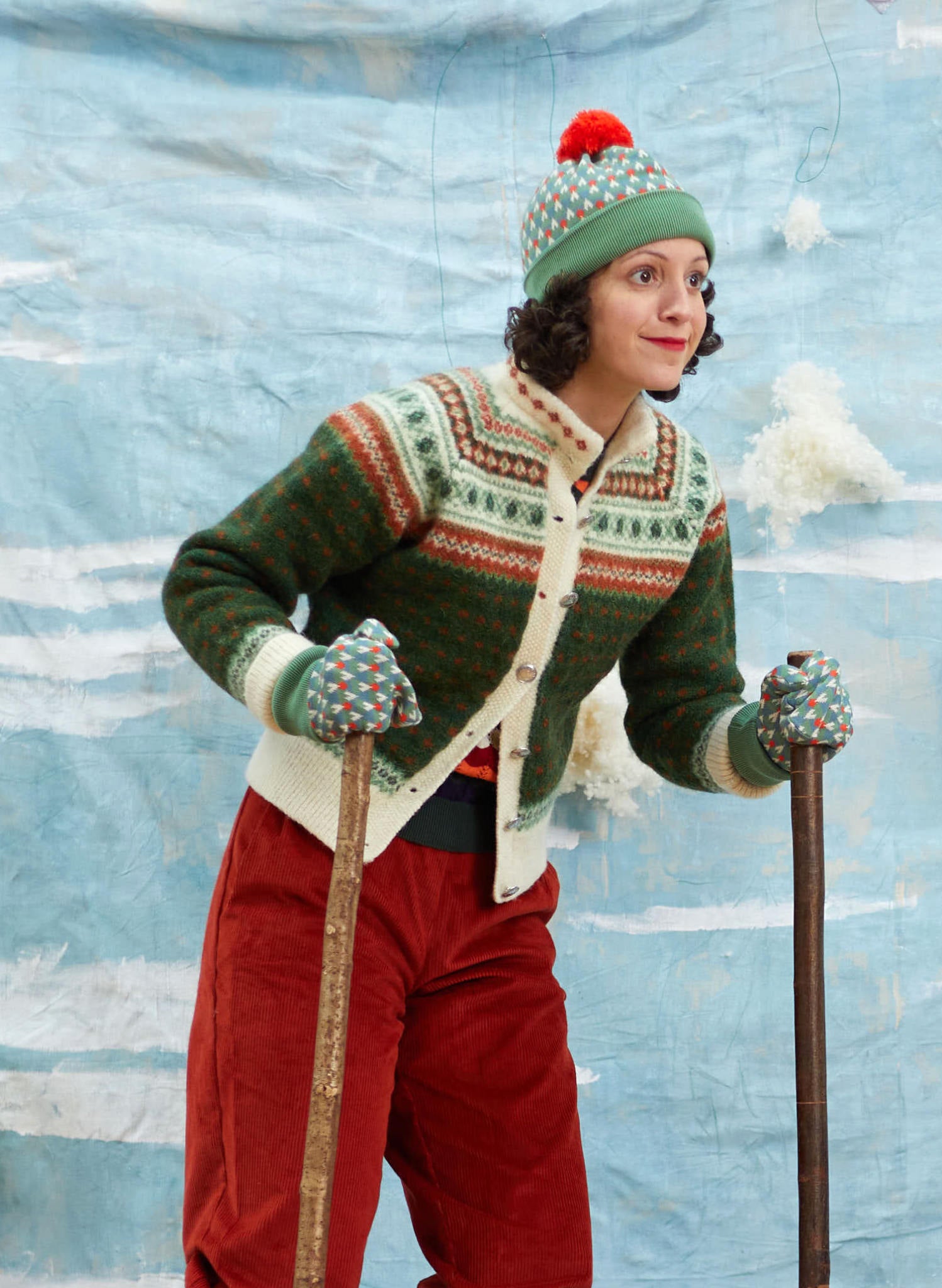 Archive Sale - Knitted hat - Green Mountains