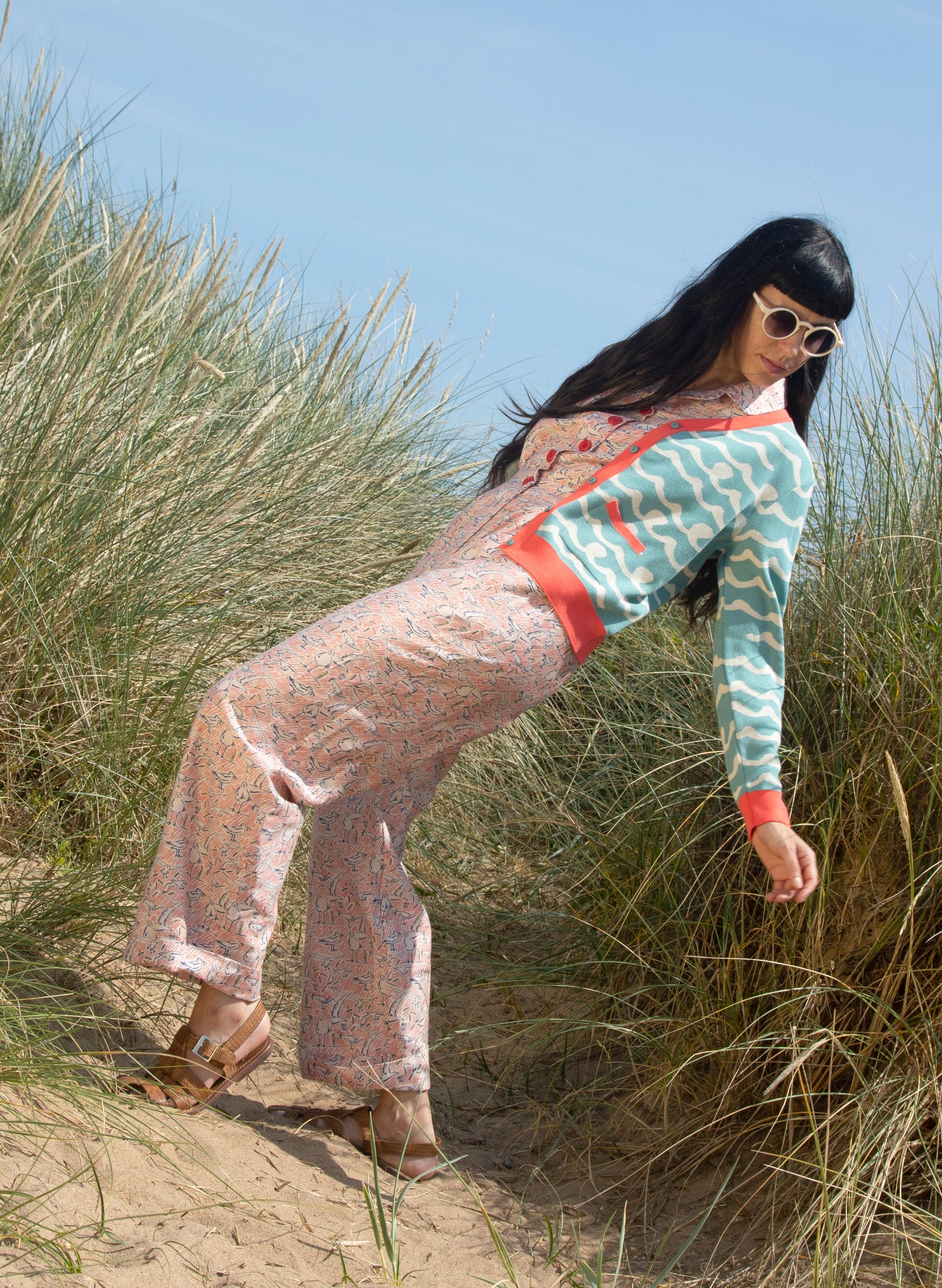 Hilda Cardigan - Teal Sea