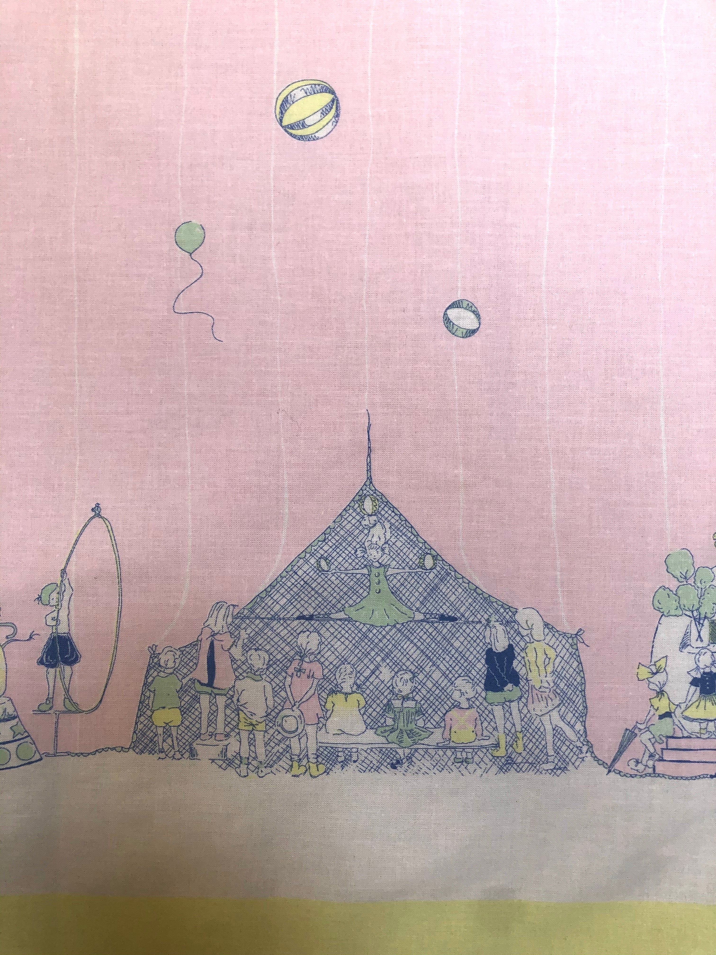 Remnant - 2.5m x 150cm - Seconds Circus Roll Up Roll Up - Cotton Fabric