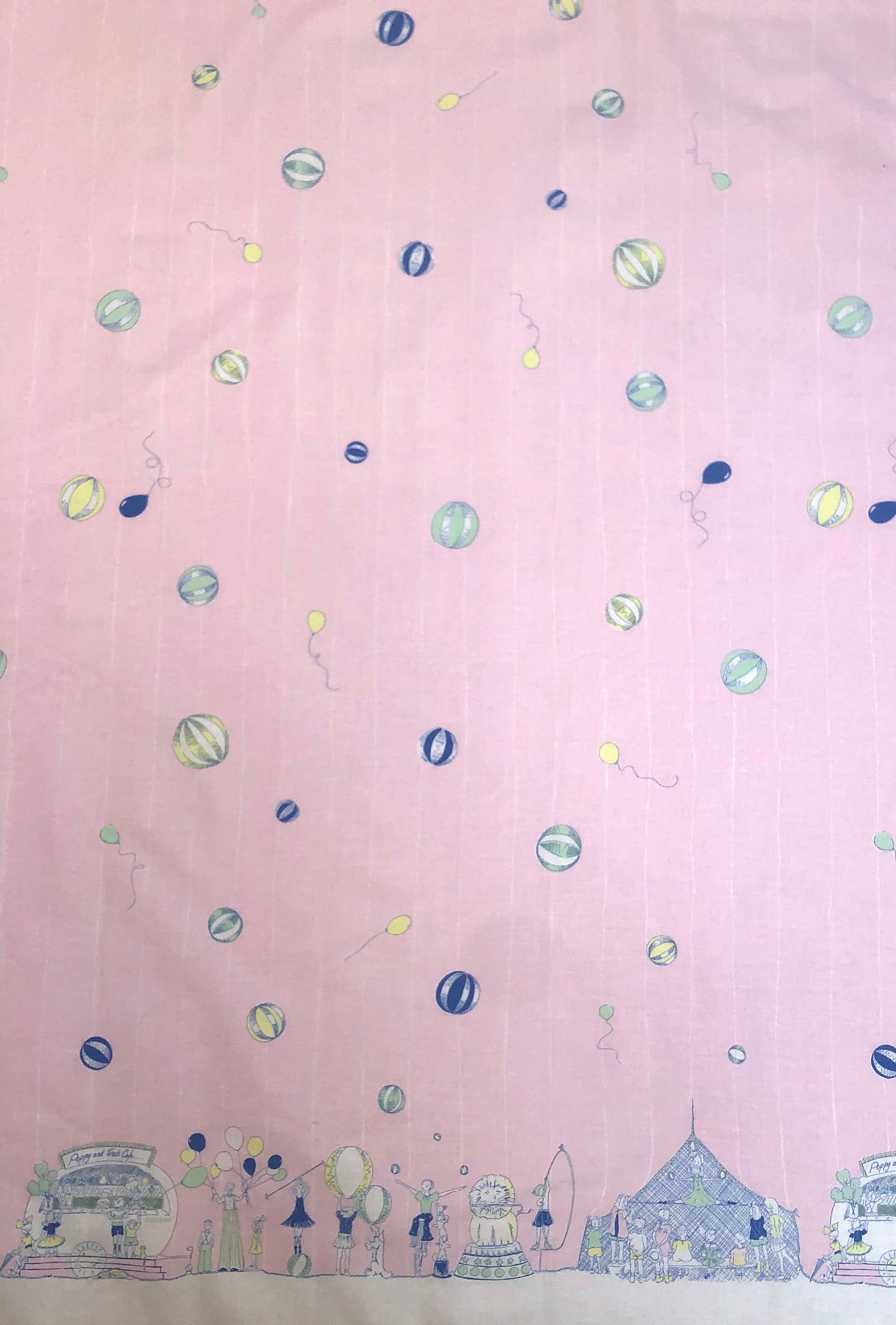 Remnant - 2.5m x 150cm - Seconds Circus Roll Up Roll Up - Cotton Fabric