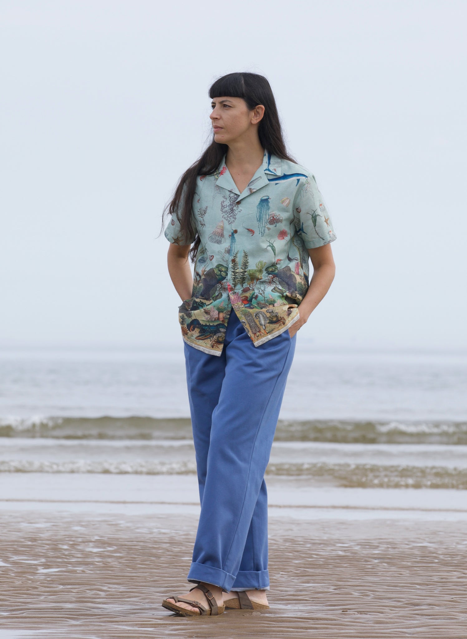 Archive Sale - Size 10 - Kit Shirt - Blue Ocean Jellyfish