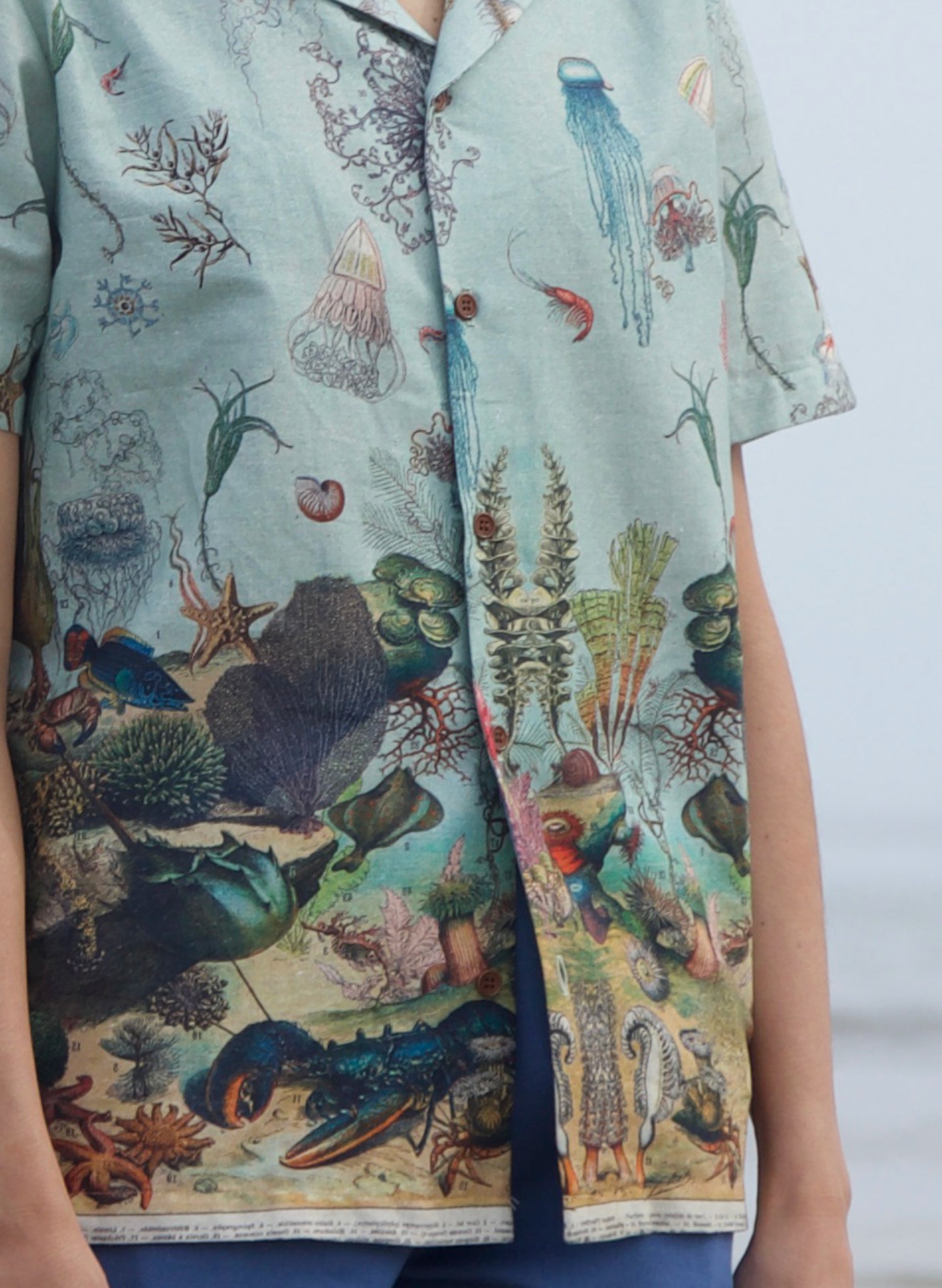 Archive Sale - Size 10 - Kit Shirt - Blue Ocean Jellyfish