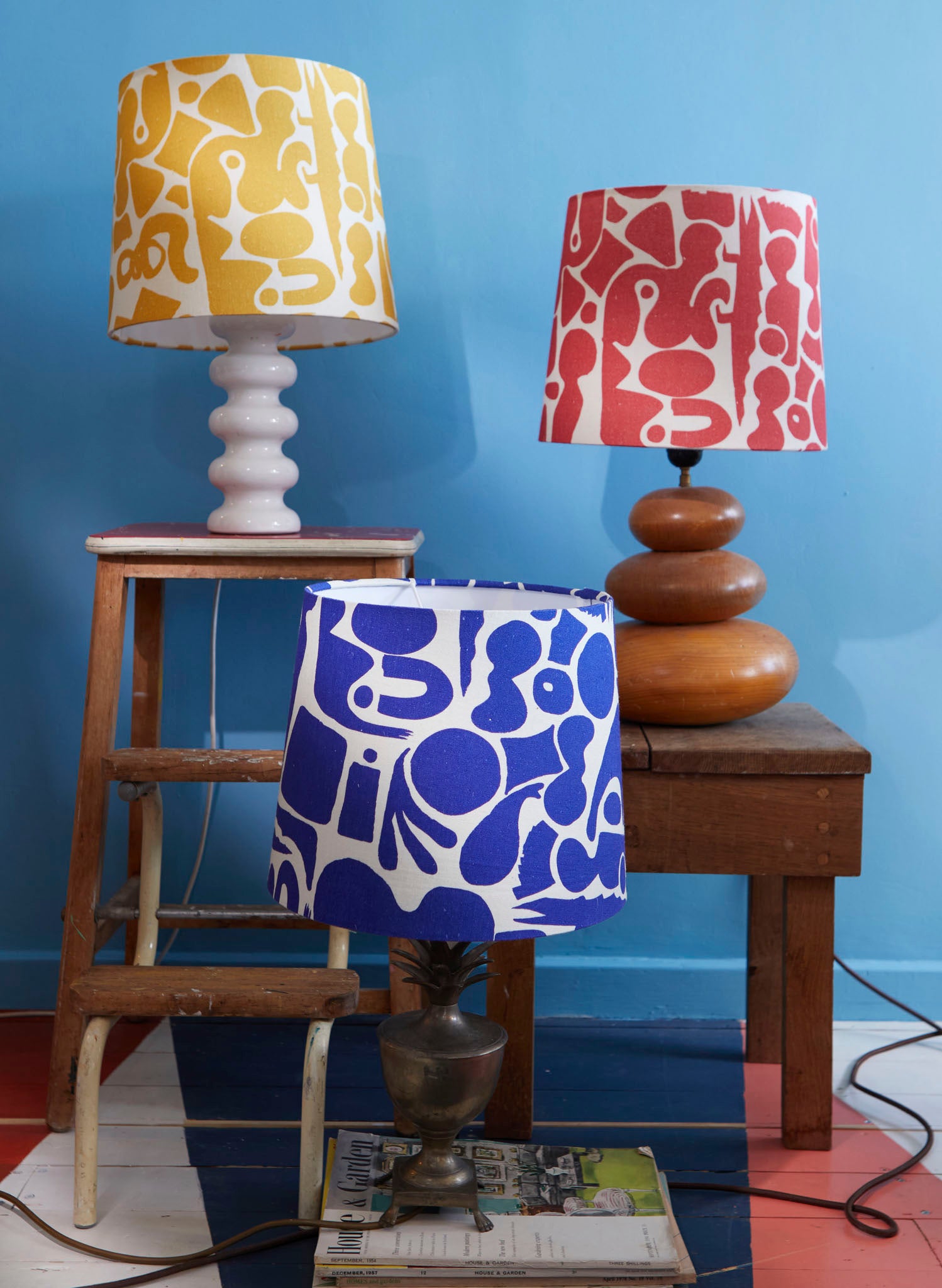 Empire Lampshade - Blue Cave