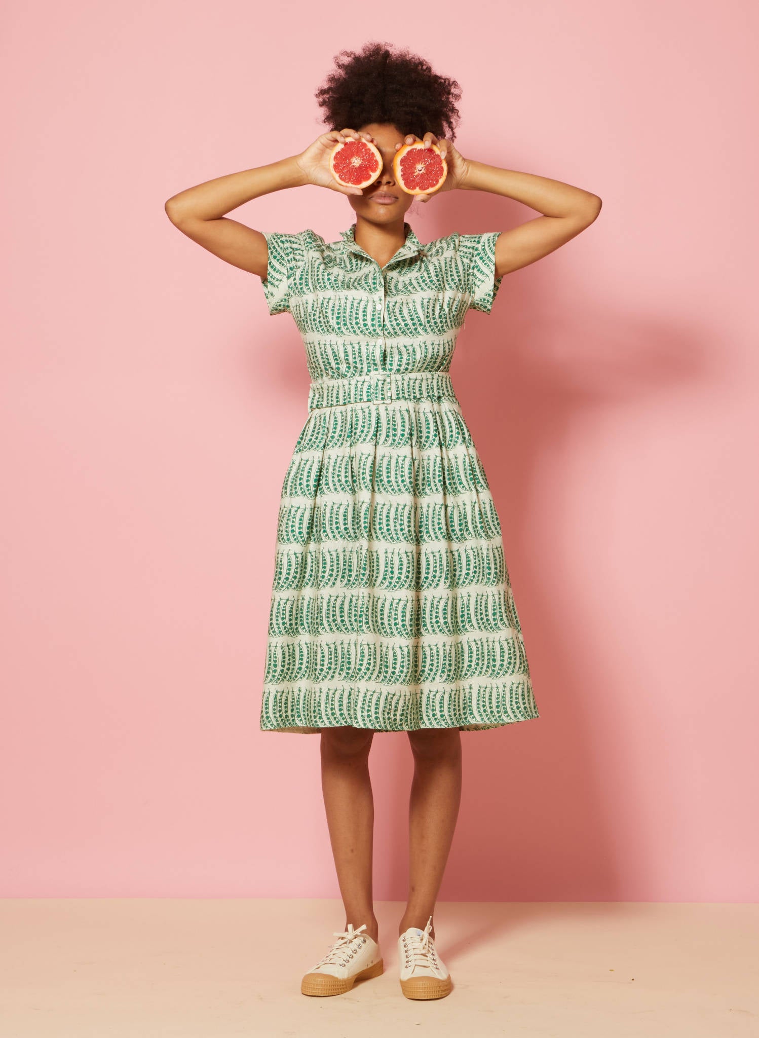 Louise - Green Peas Dress