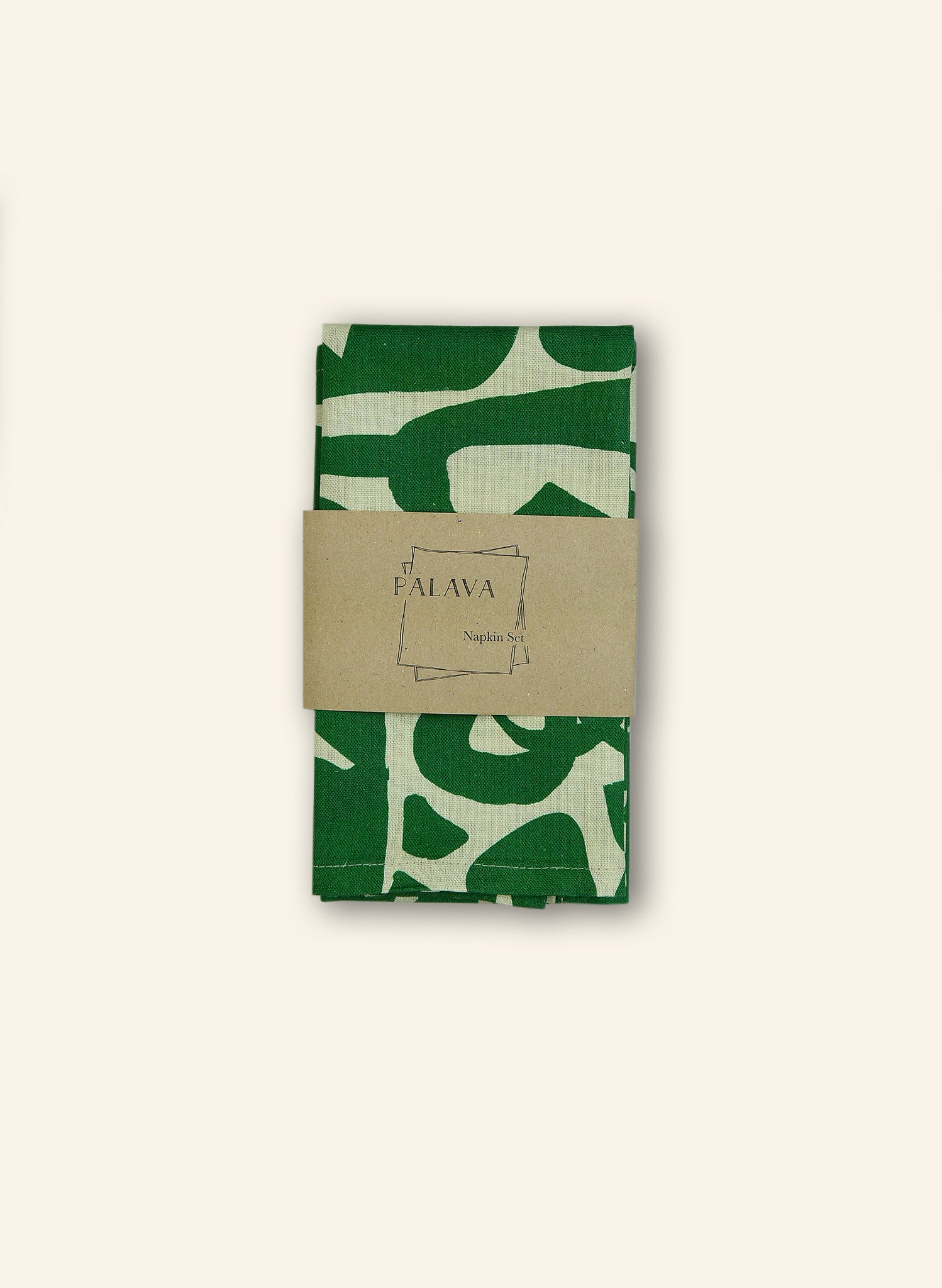 Napkin Set - Green Cave