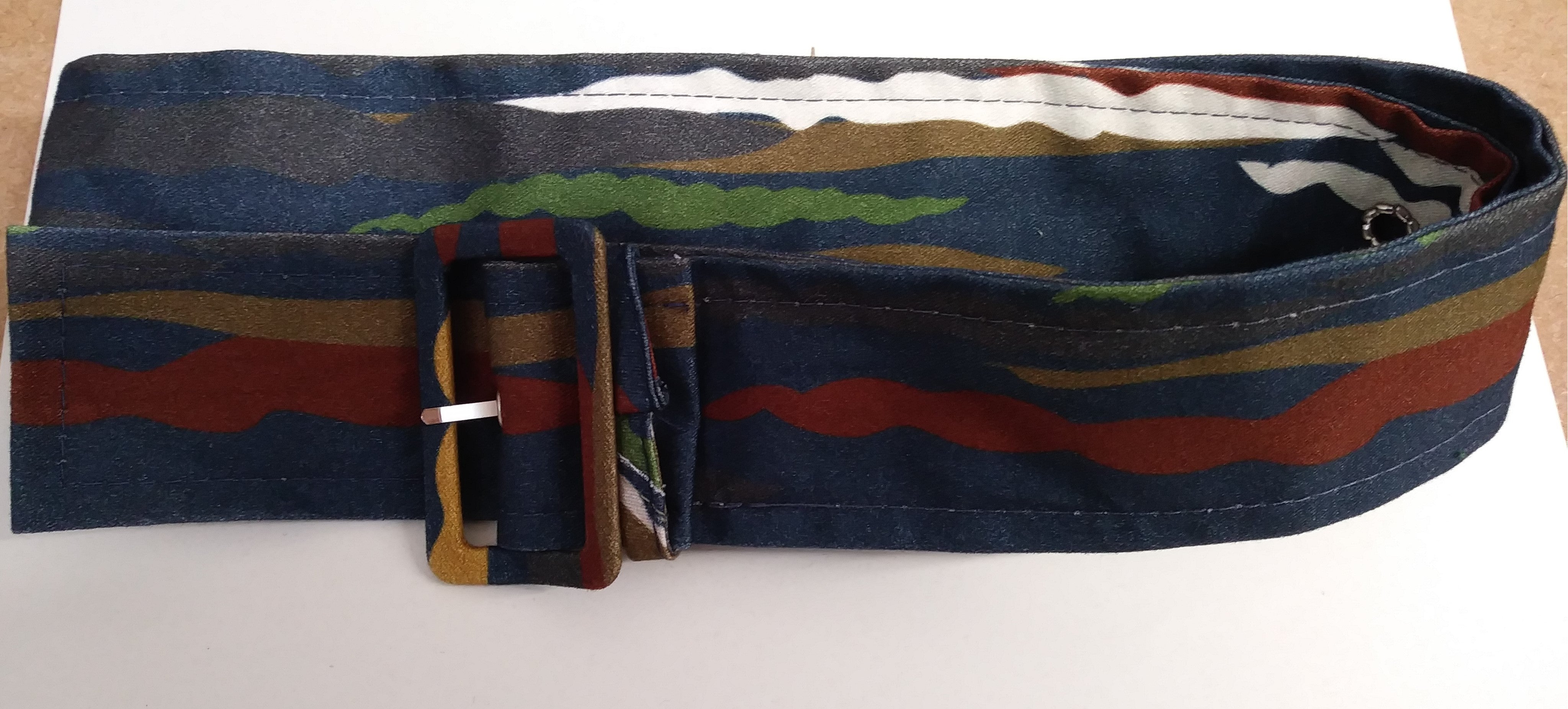 Archive Sale - Buckle belt - Navy Flying Scotsman