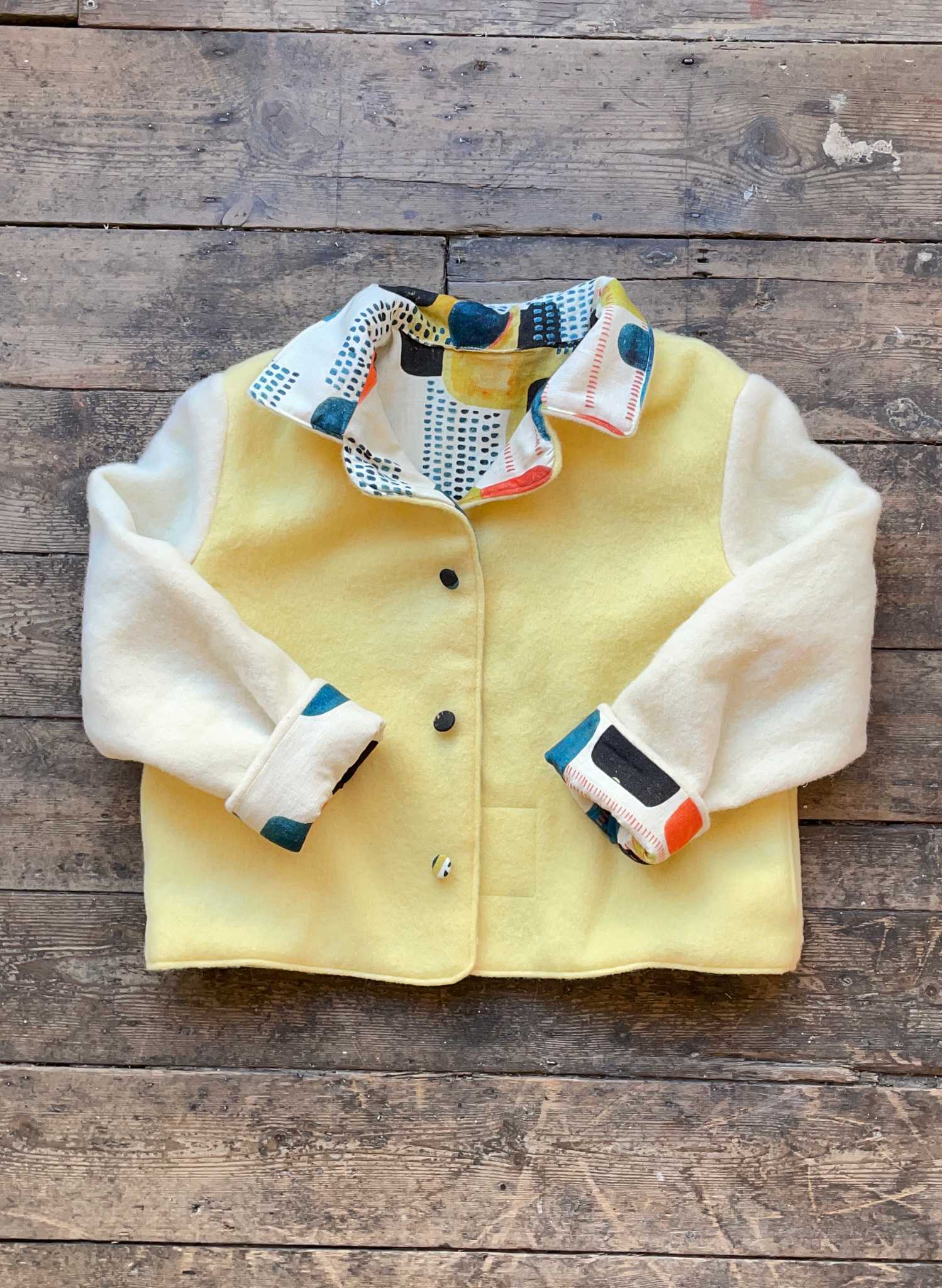 Reversible Coat - Wool Blanket Project - No.13