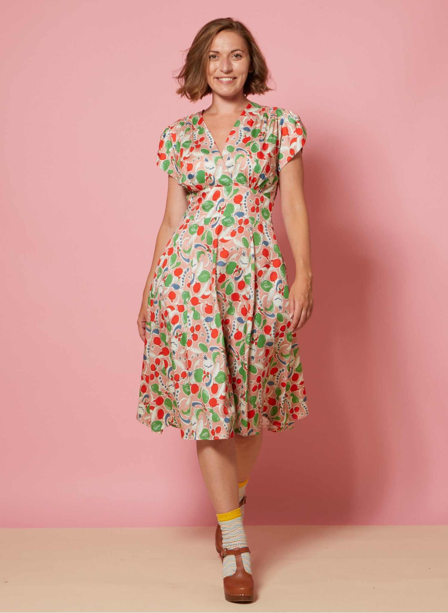 Archive Sale - Rita Dress - Pink Grow Your Own