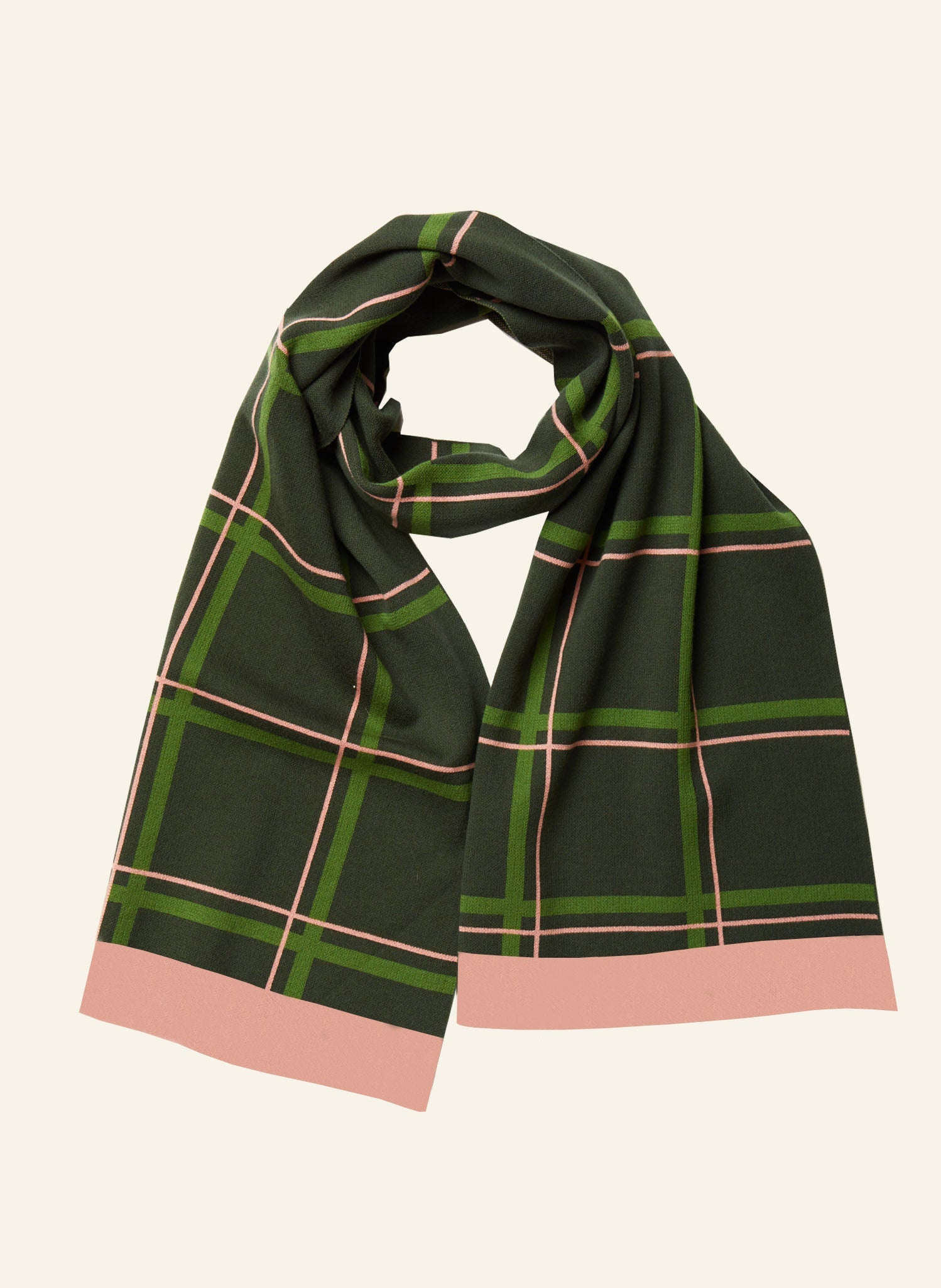 Sample Sale - Knitted Scarf - Green Tuck Shop