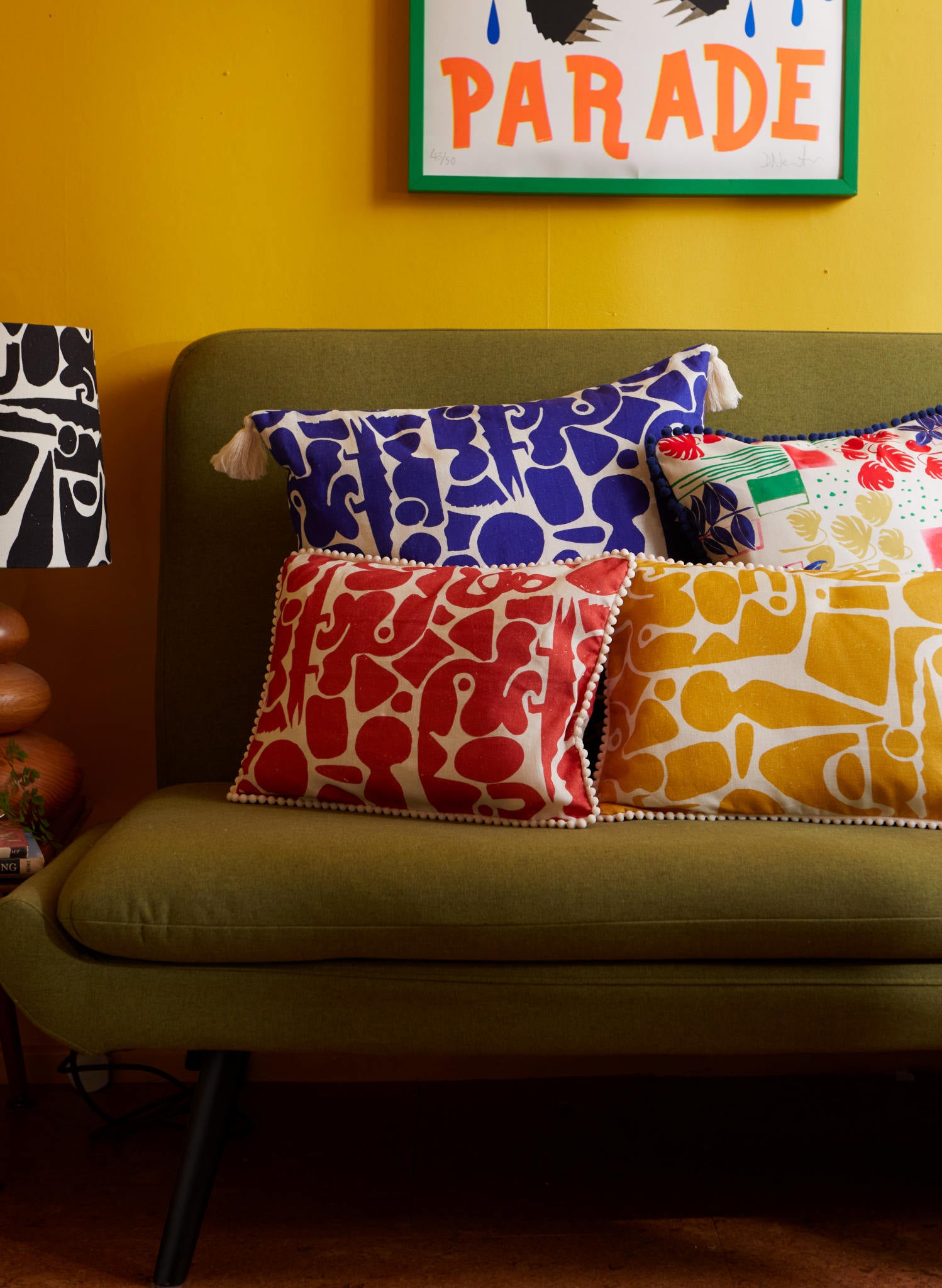 Small Cushion Cover - Red Cave