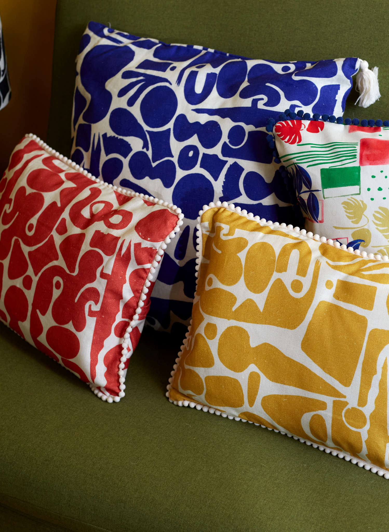 Small Cushion Cover - Red Cave