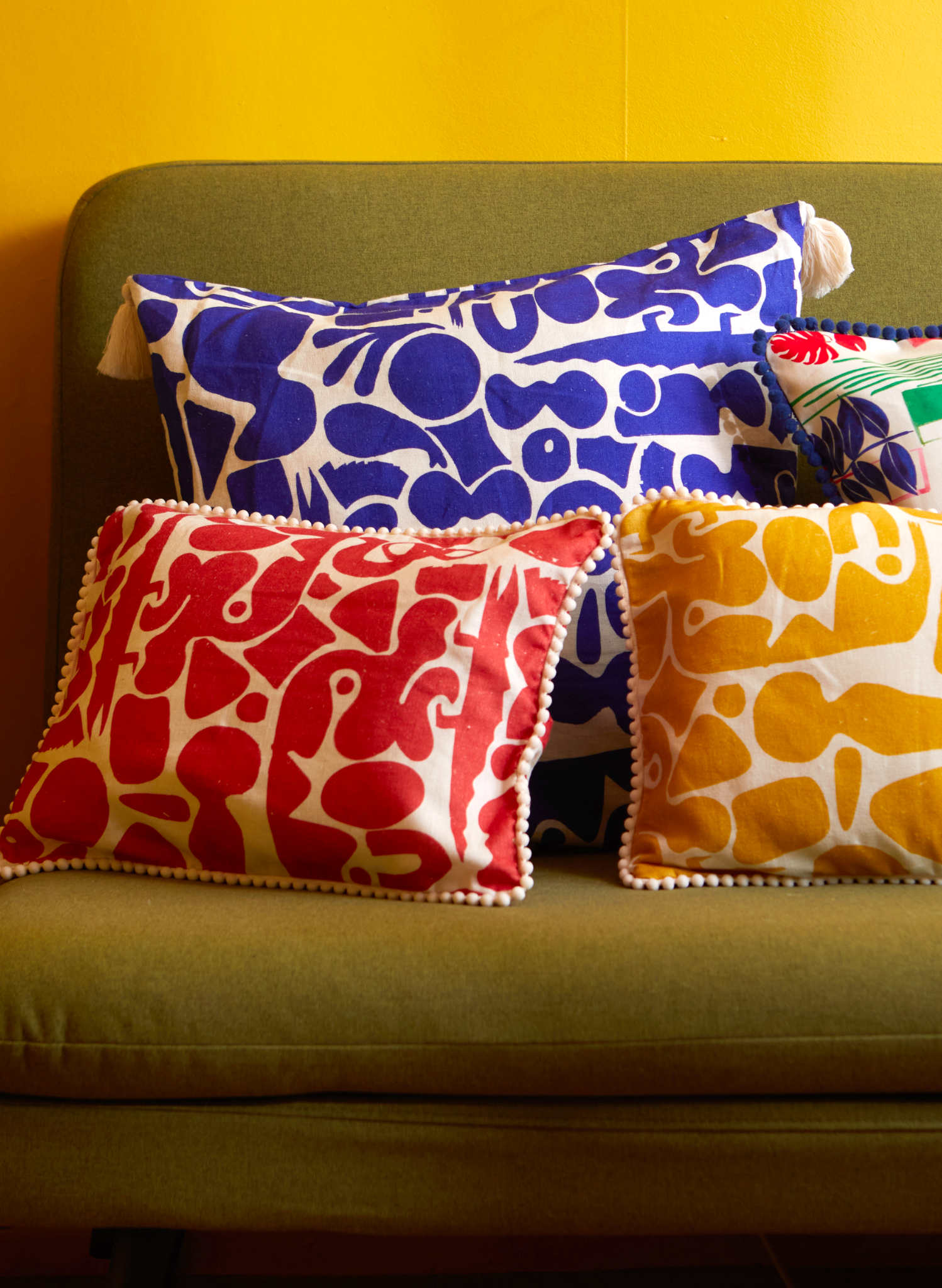 Small Cushion Cover - Red Cave