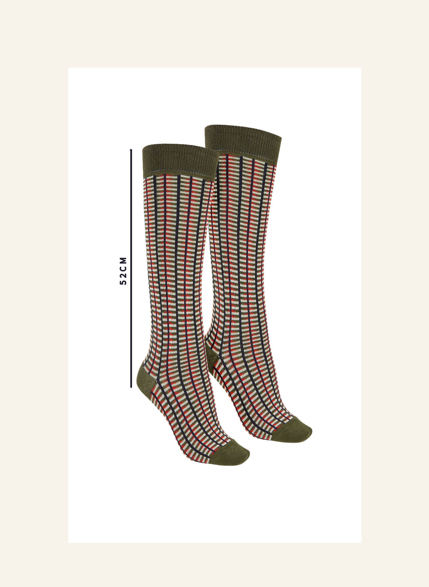 Knee High Socks - Green Barbican - Cotton