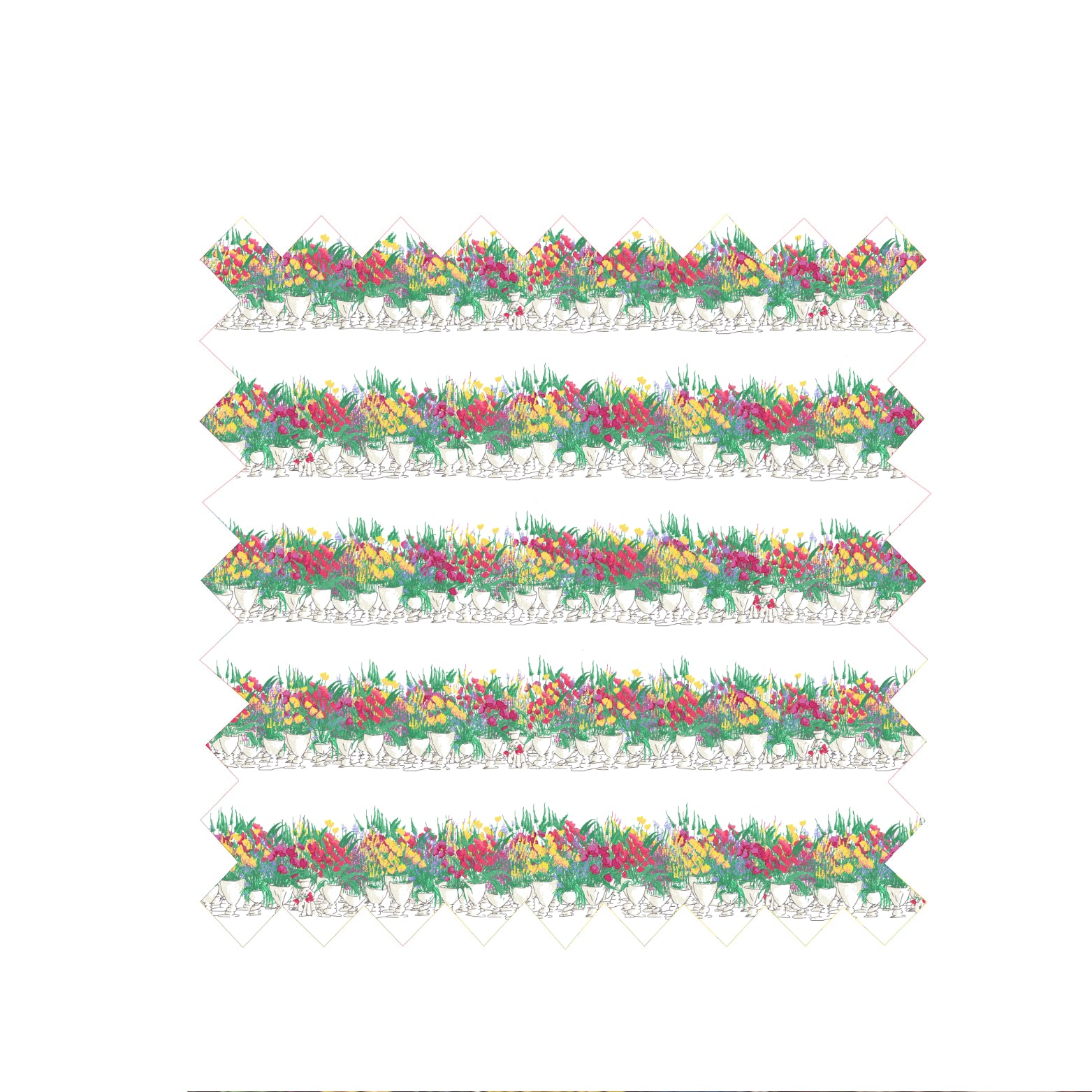 Remnant - 52x155cm - Flowerpots - Linen