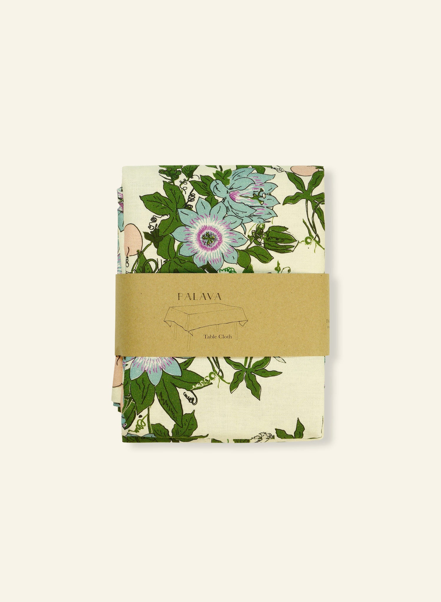 Table Cloth - Ivory Passionflower