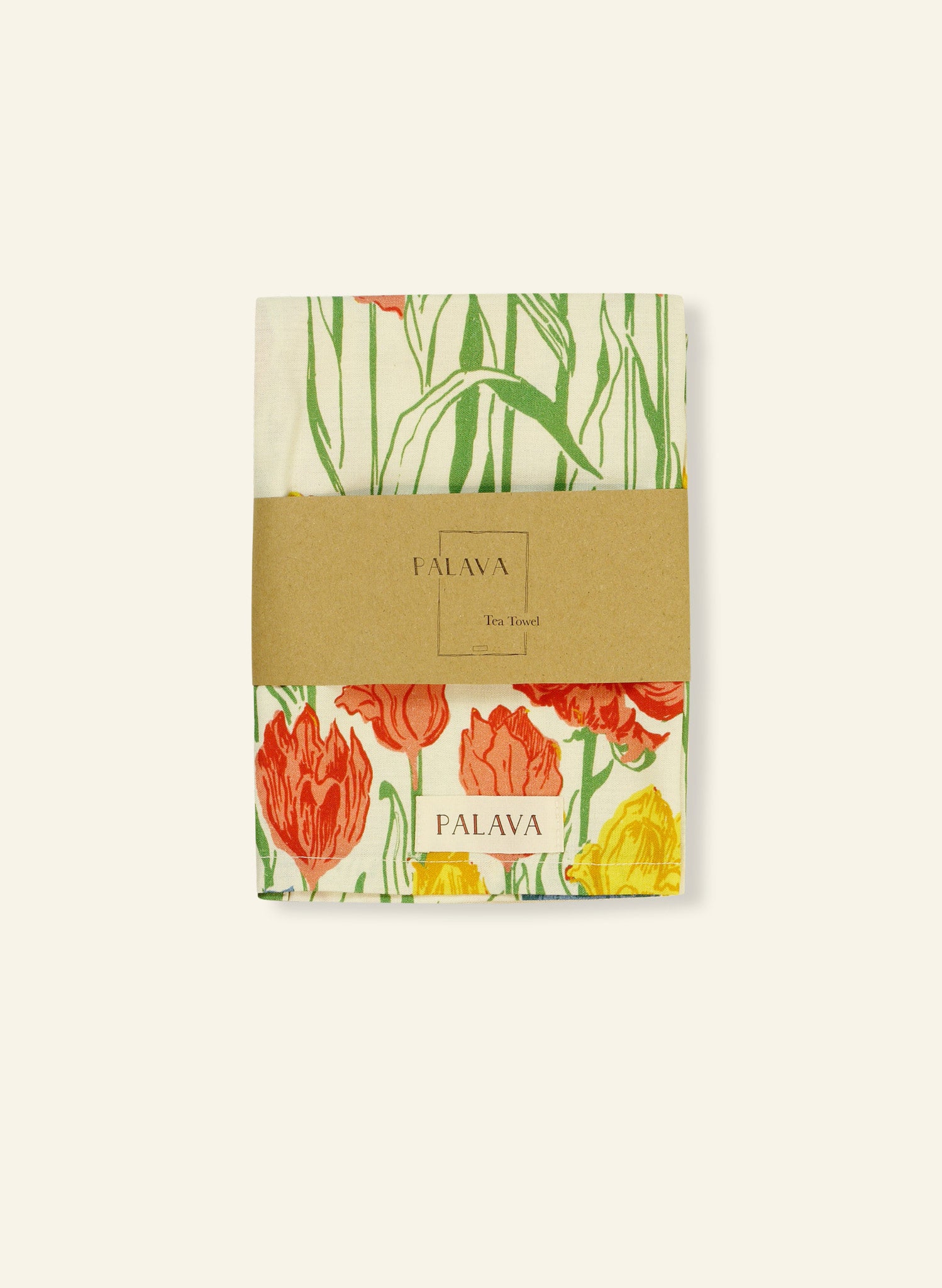 Tea Towel - Ivory Tulips