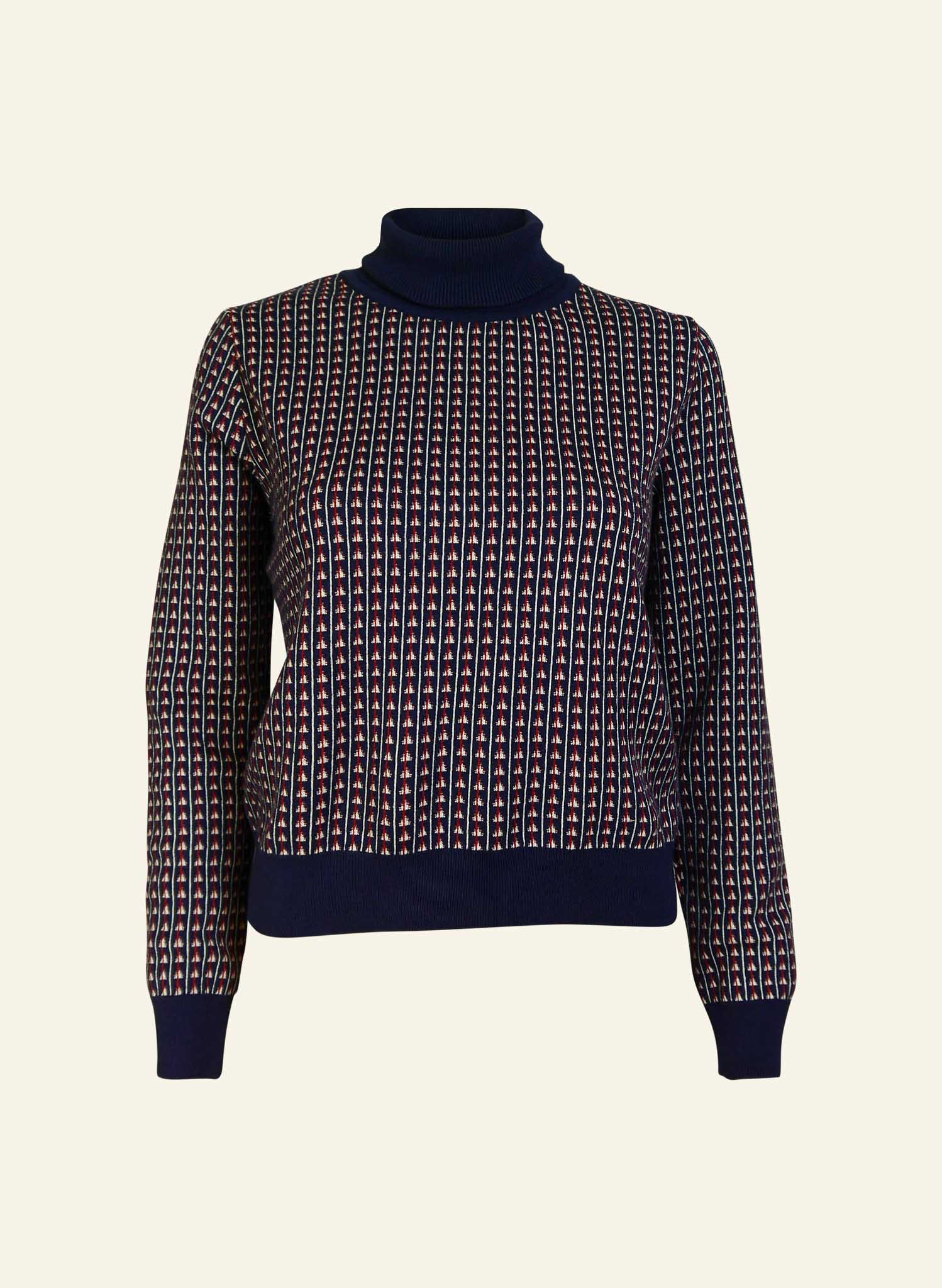 Polka dot turtleneck best sale