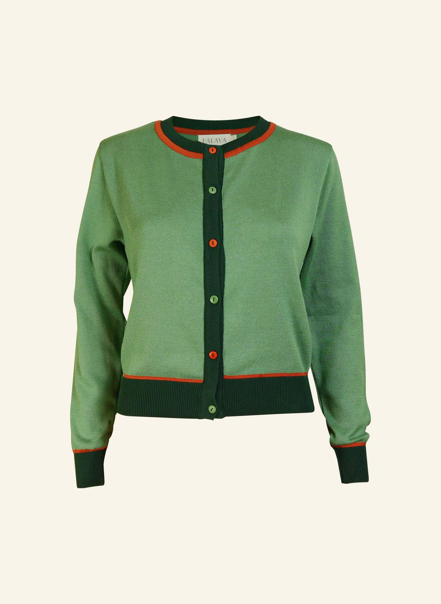 Archive Sale - Size S - Vera - Green Hedgerow Cardigan
