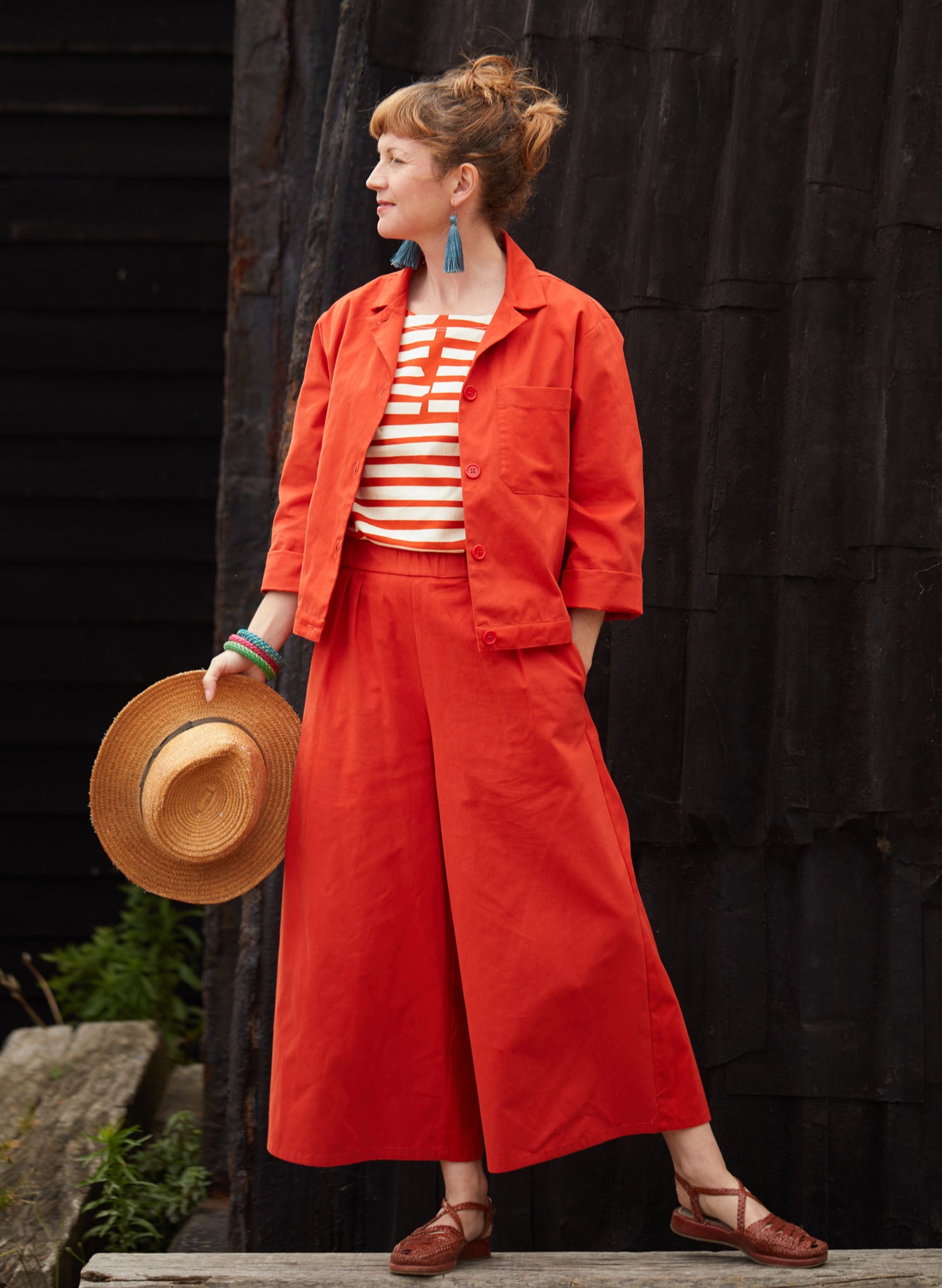 Archive Sale - Size 10 - Walter Workwear Jacket - Red Cotton