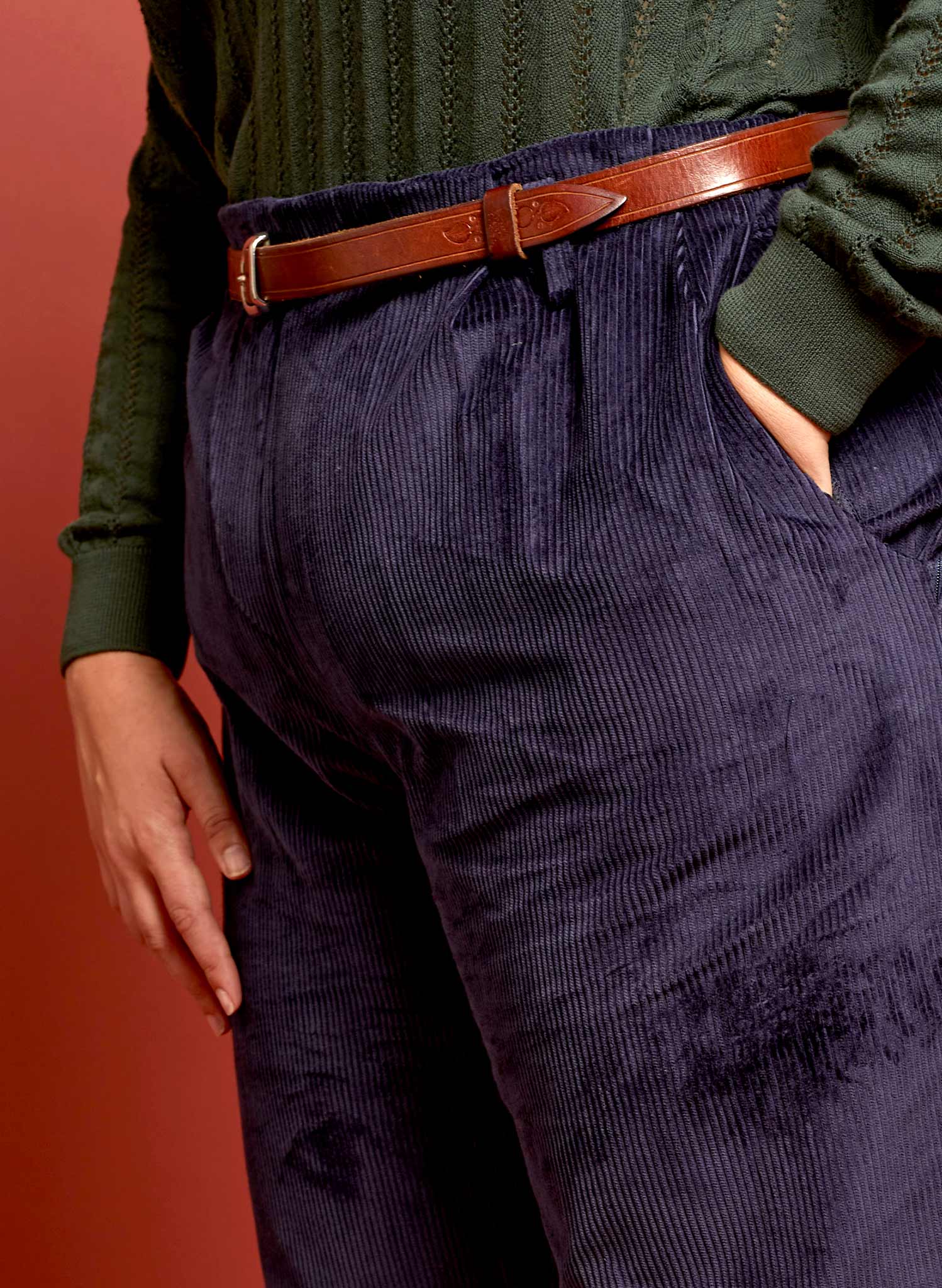 PRE LOVED - Trousers - Wilma Navy - Size 14