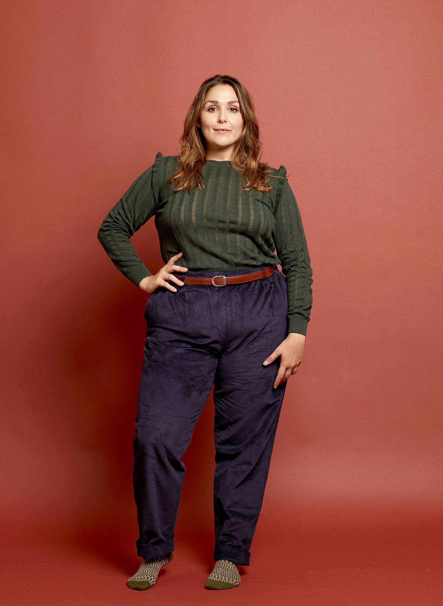 PRE LOVED - Trousers - Wilma Navy - Size 14