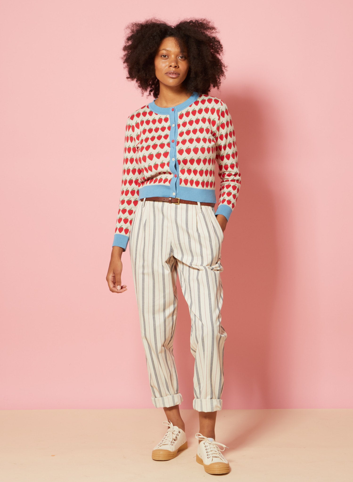 Archive Stripes cotton-blend trousers