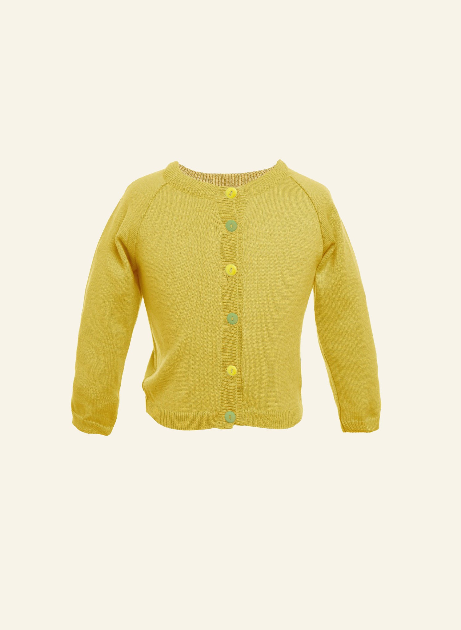 Children's Classic Cardigan - Mustard Yellow