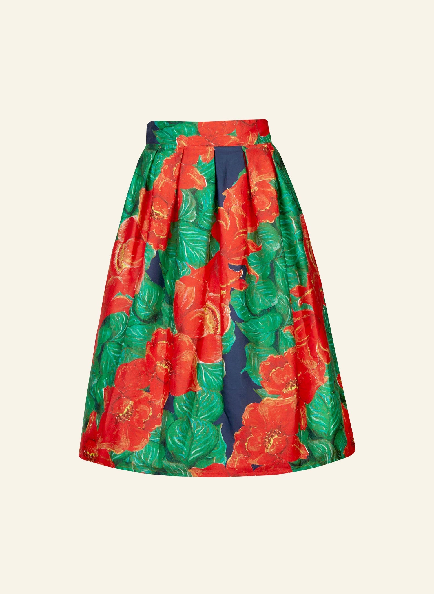 Archive Sale - Ada Skirt - Red Camellia