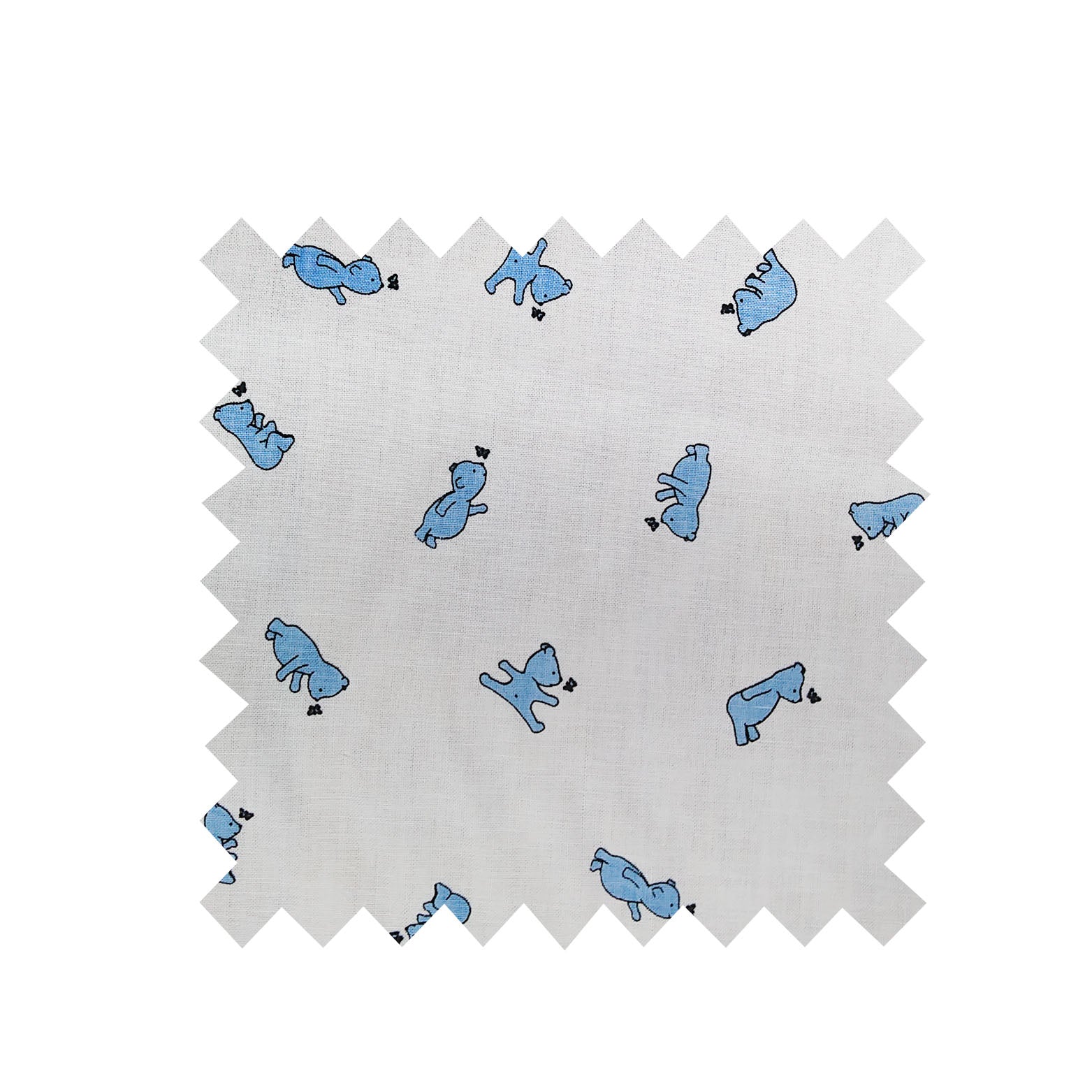 Little Blue Bear Fabric - Cotton